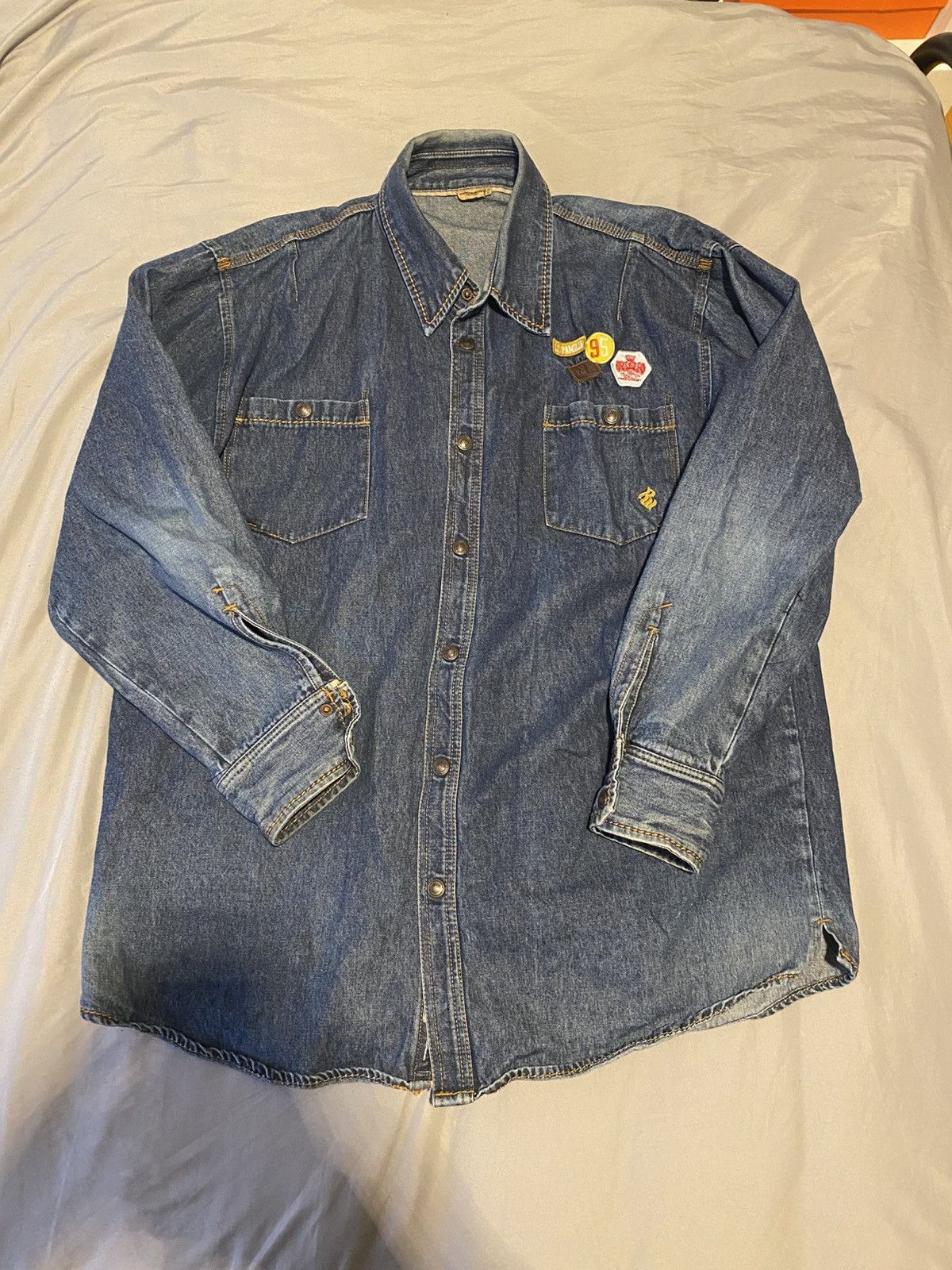 Rocawear Vintage Rocawear Y2K Denim Button Up/Jacket Size US XXL / EU 58 / 5 - 1 Thumbnail