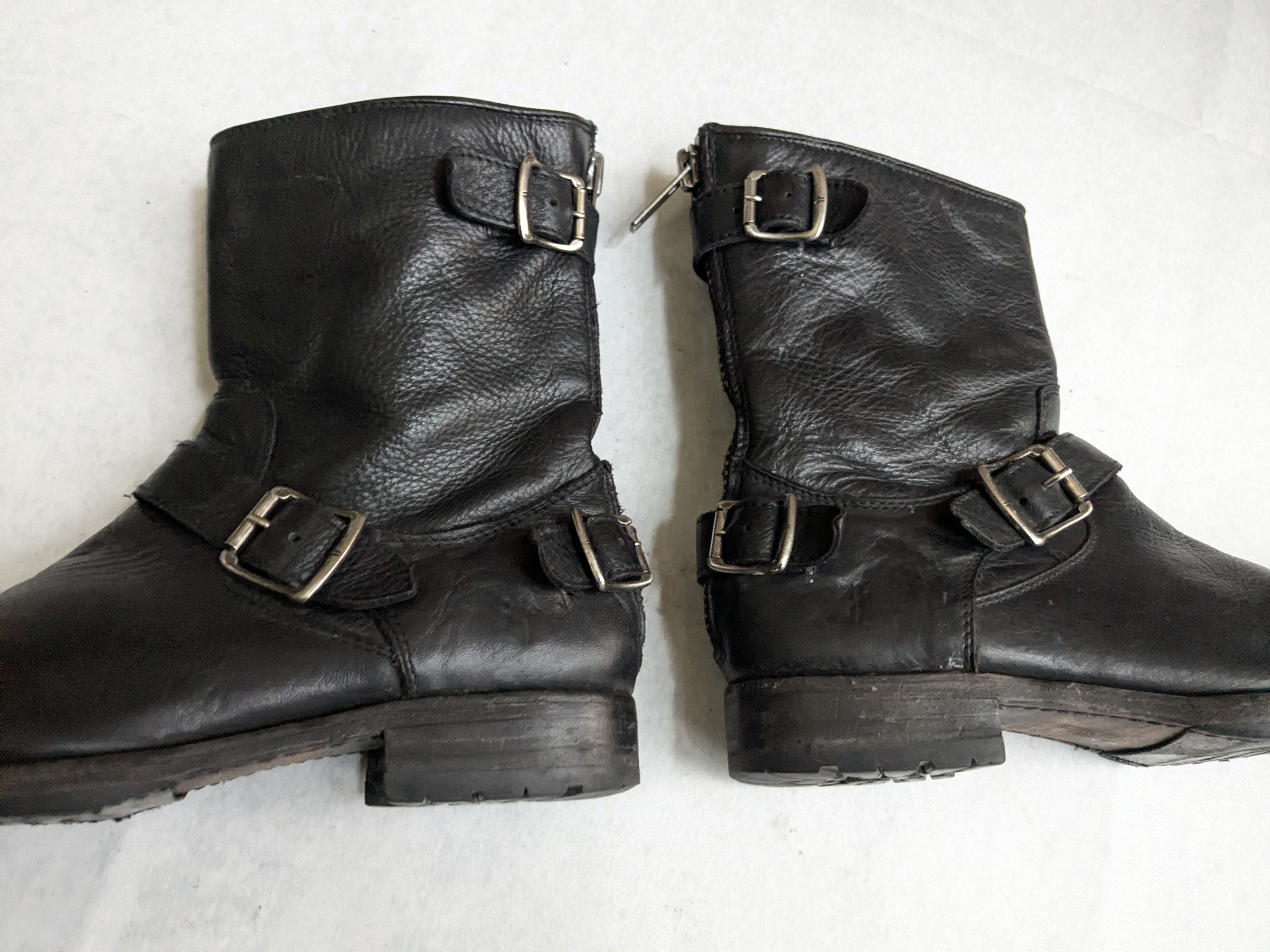 Frye Frye Engineer Boots Black Leather 7.5 Motorcycle Biker Size US 7.5 / EU 40-41 - 6 Thumbnail