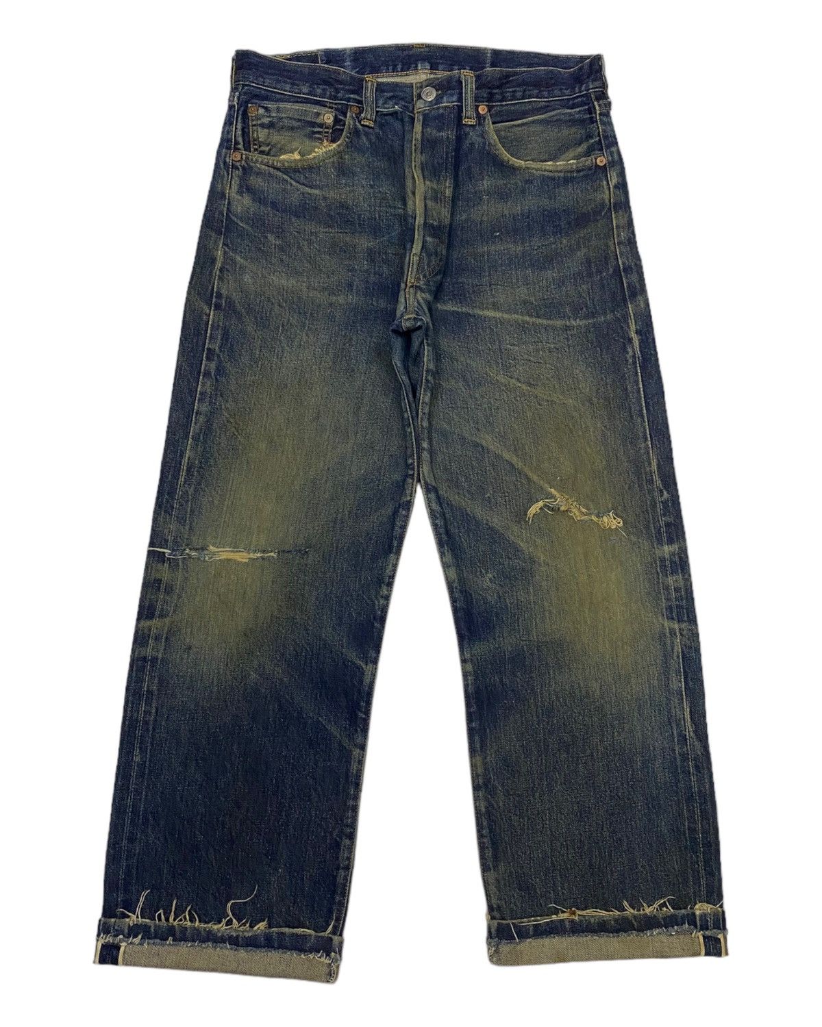Levi's × Levi's Vintage Clothing × Vintage LEVI'S 501 BIG E SELVEDGE BAGGY  DISTRESS DENIM JEANS 90s | Grailed