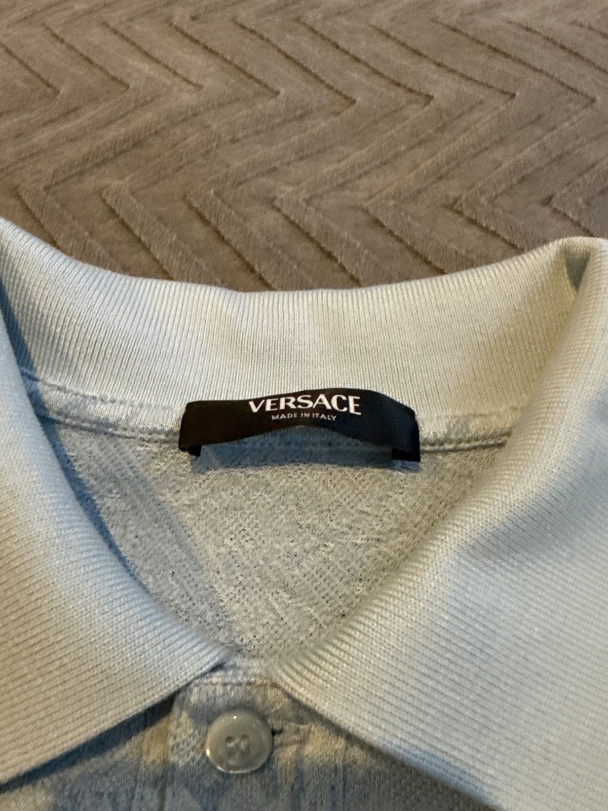 Versace Versace Barocco Light Blue Polo Size US S / EU 44-46 / 1 - 5 Thumbnail