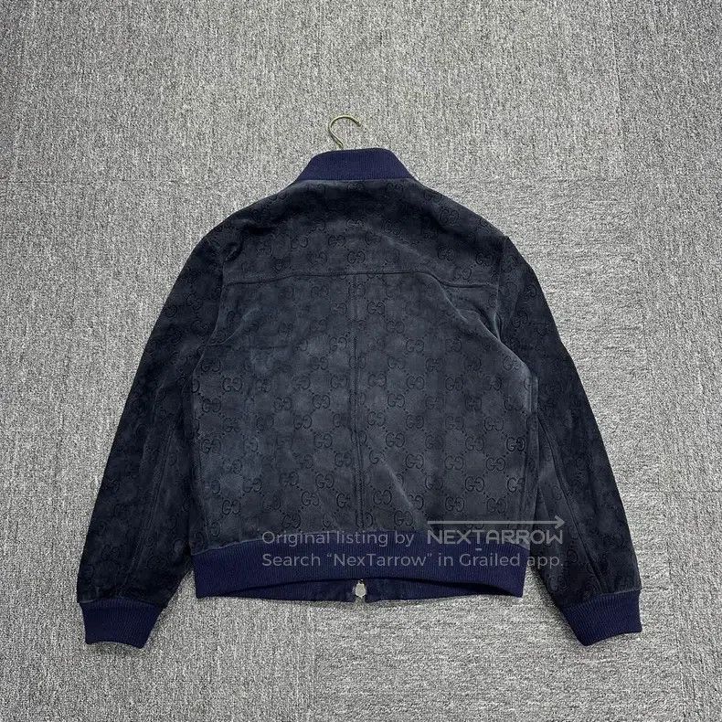 Gucci Gucci Full print embossed double G suede jacket Size US M / EU 48-50 / 2 - 4 Thumbnail