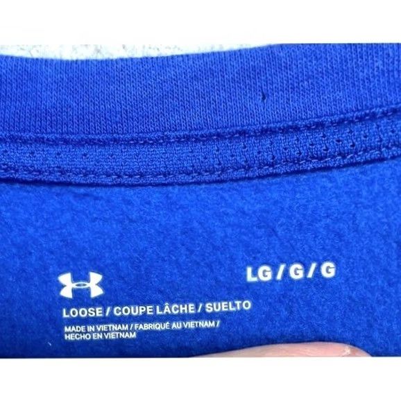 Under Armour Under Armour Sweatshirt Mens Large Blue Loose Crew Neck Pullover Logo Shirt Size US L / EU 52-54 / 3 - 4 Thumbnail