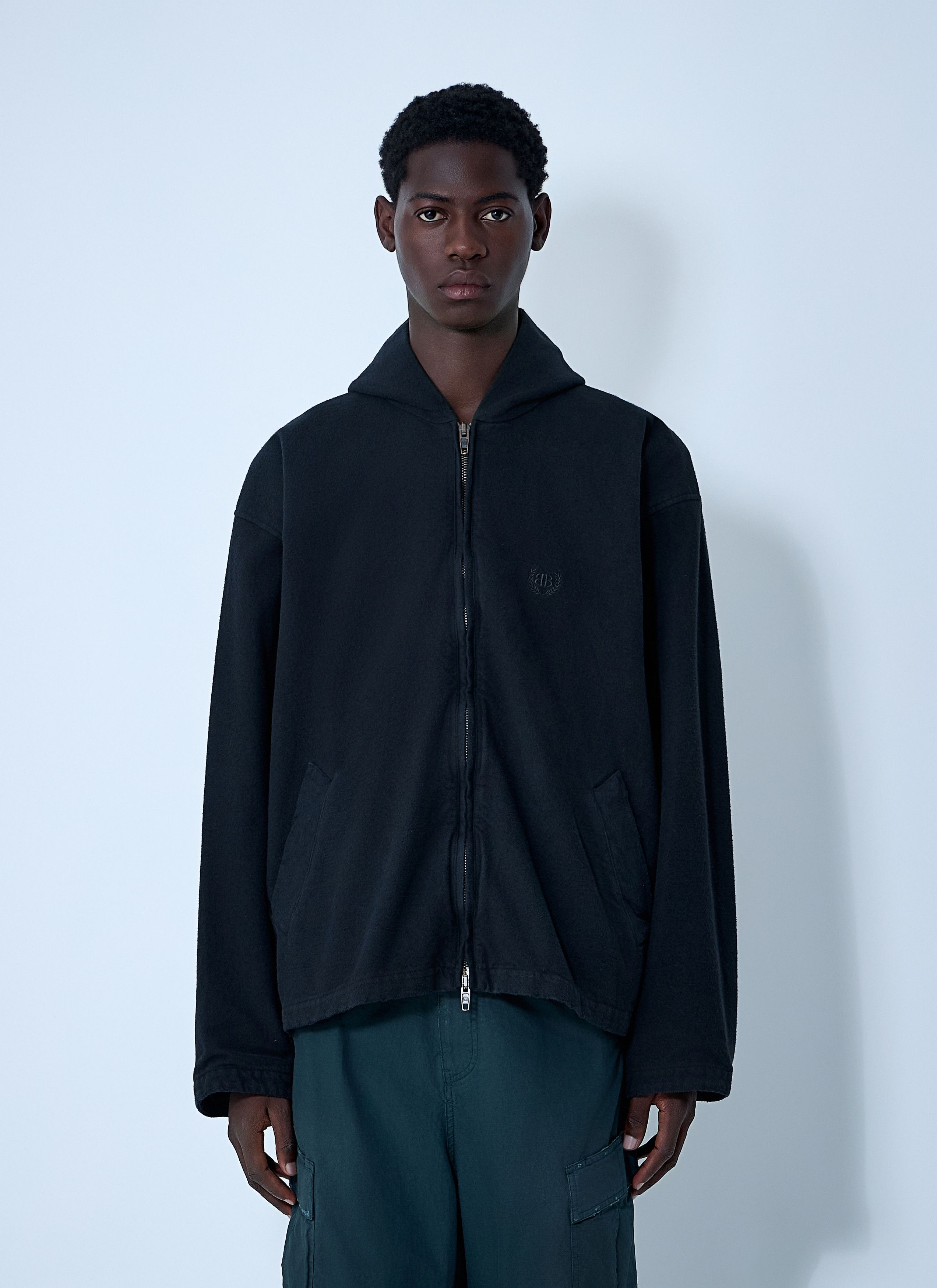 Balenciaga Logo Motif Zip-Up Jacket Size US M / EU 48-50 / 2 - 1 Thumbnail