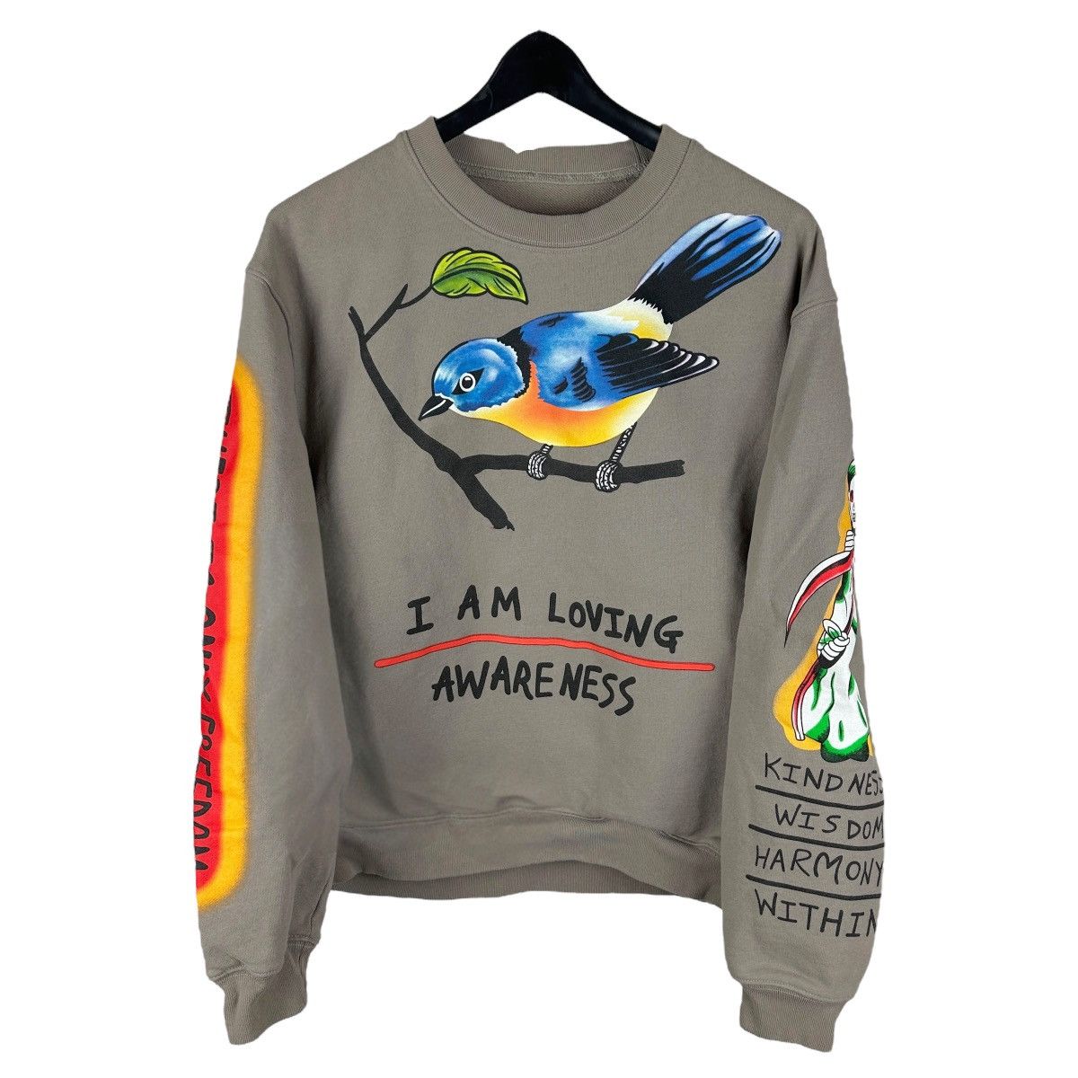 Kanye West Mens Y2K I Am Loving Awareness Kanye West Sweatshirt Size US L / EU 52-54 / 3 - 1 Thumbnail