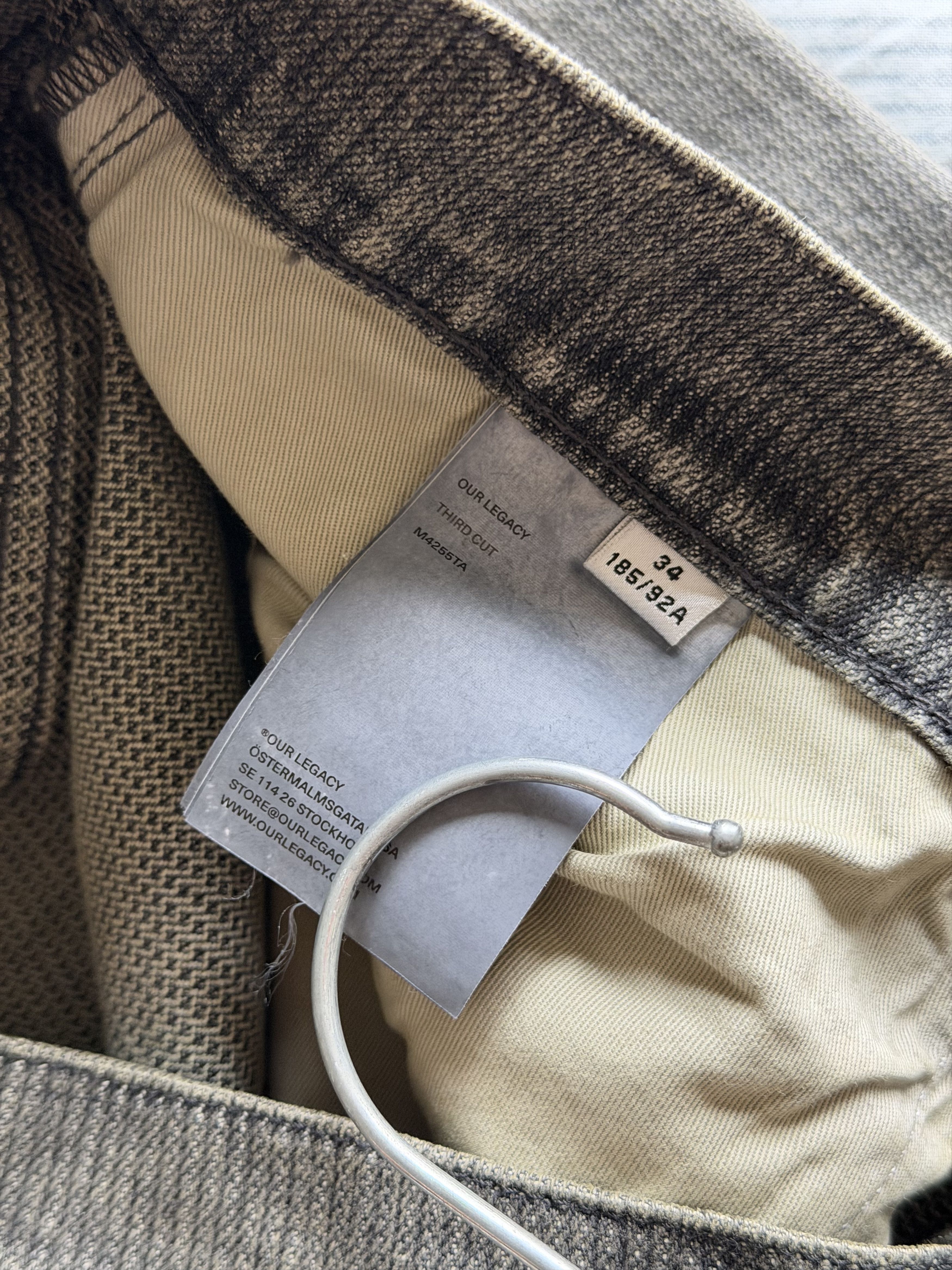 Our Legacy Our Legacy Third Cut Jeans in Ash Dust Chain Twill Size US 34 / EU 50 - 10 Thumbnail