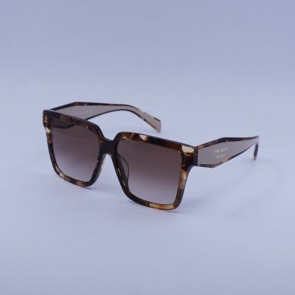 Prada Prada PR24ZSF 07R0A6 Sunglasses Caramel Havana Square Frame Size ONE SIZE - 1 Thumbnail