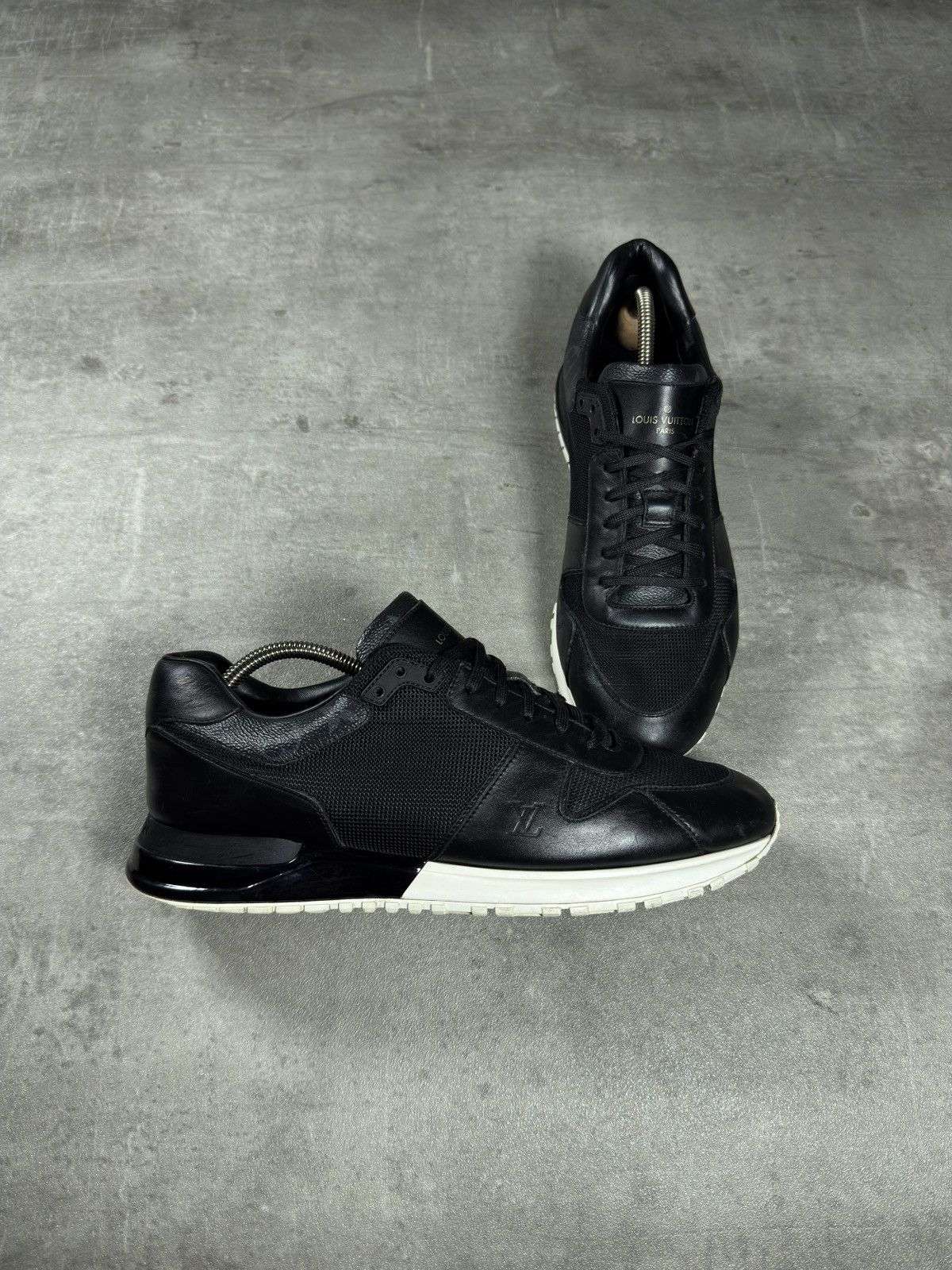 Louis Vuitton Louis Vuitton Run Away Sneakers – Black / White Size US 10.5 / EU 43-44 - 3 Thumbnail