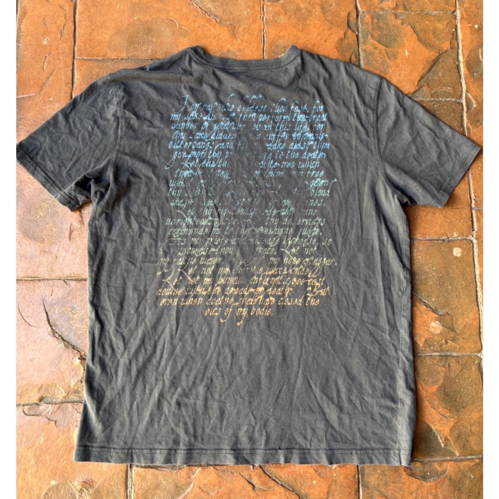 Express VINTAGE Express T-Shirt Grunge Skull Cyber Large Gray Cotton Men XS? Size US L / EU 52-54 / 3 - 3 Thumbnail