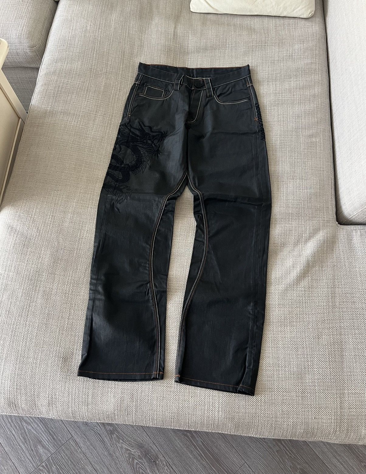 Japanese Brand × Vintage Vintage 💥 Japanese Dragon Pants Size US 30 / EU 46 - 3 Thumbnail