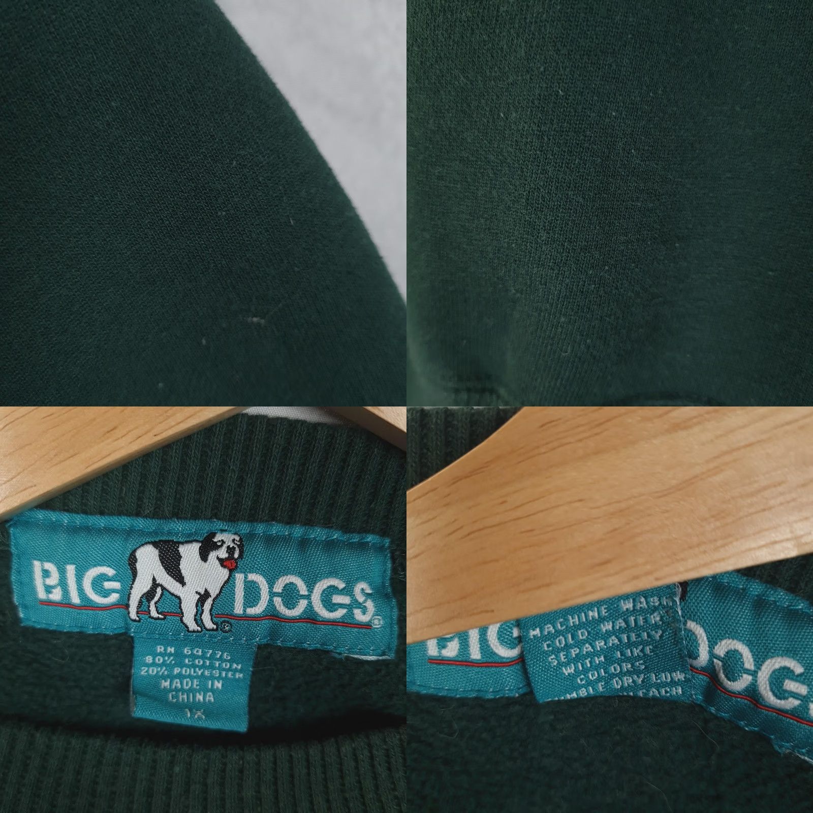 Big Dogs VINTAGE Big Dogs Sweatshirt Mens XL Green Crewneck 90s 2000s Graphic Football Dog Run With The Big Dogs SVG Size US XL / EU 56 / 4 - 11 Thumbnail