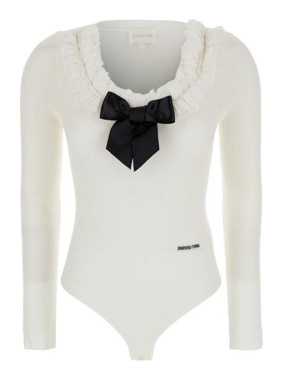 Shushu/Tong SHUSHU/TONG Women Tops MWDDTO20RTI068WH100 White Size S / US 4 / IT 40 - 1 Thumbnail