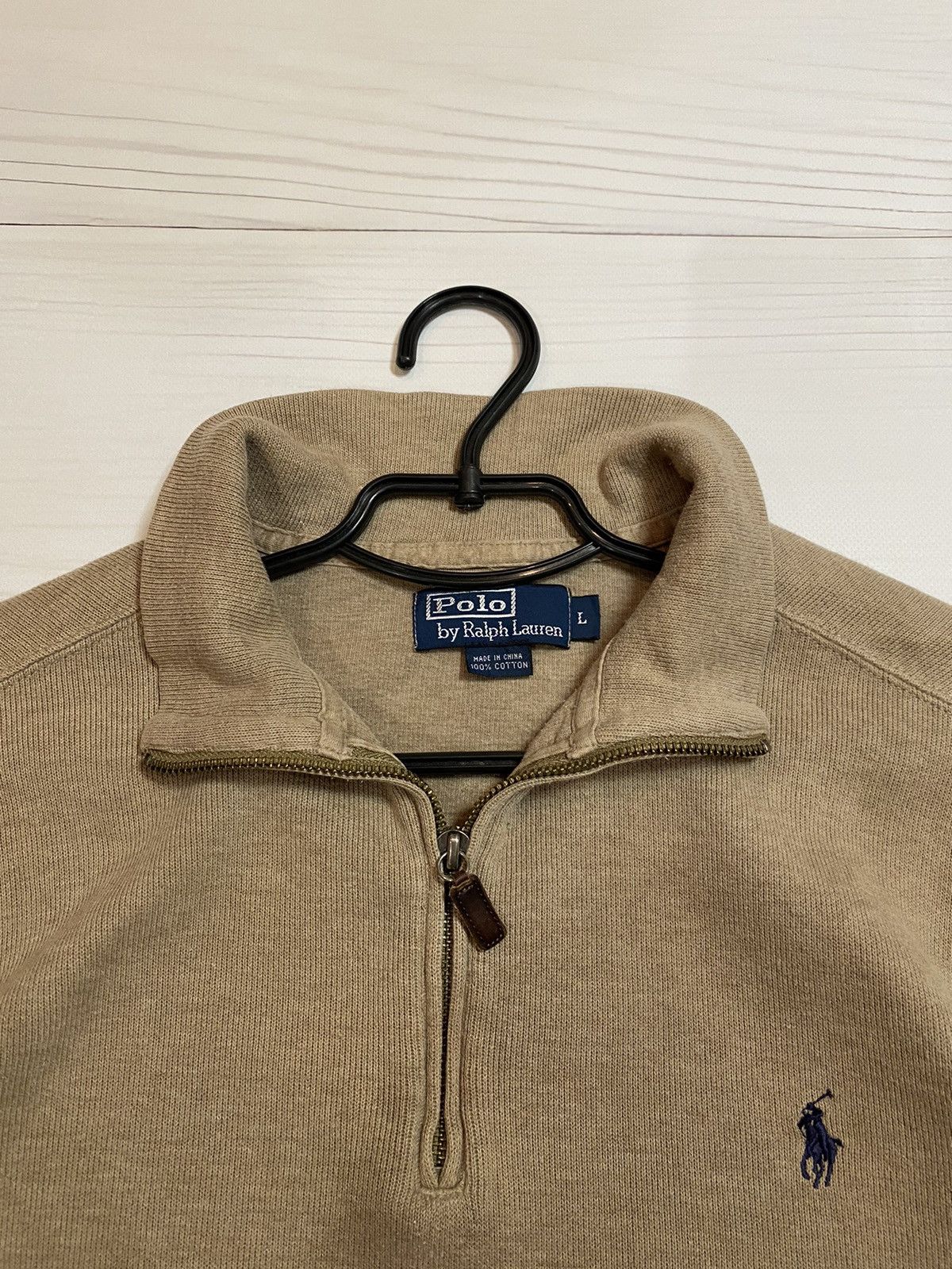 Polo Ralph Lauren Vintage Polo Ralph Lauren box fit quieter 1/4 zip sweater Size US L / EU 52-54 / 3 - 3 Thumbnail