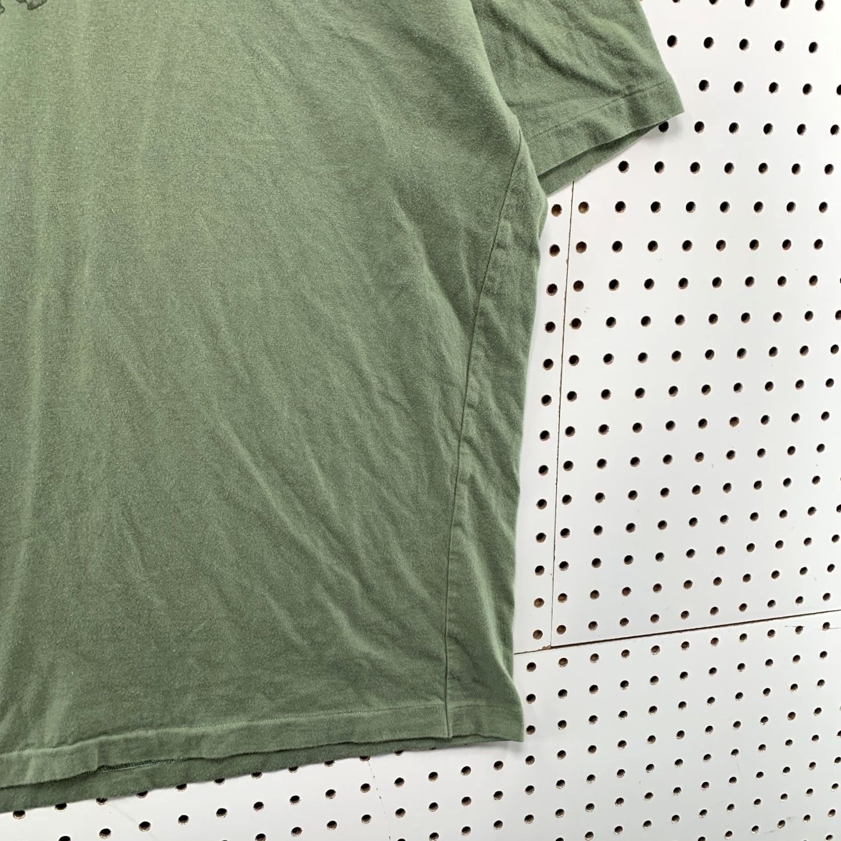 Olive VINTAGE New Zealand Shirt Mens 2XS Olive Green Single Stitch Cotton Crew Neck Short Sleeve 1990s Size US XXS / EU 40 - 7 Thumbnail