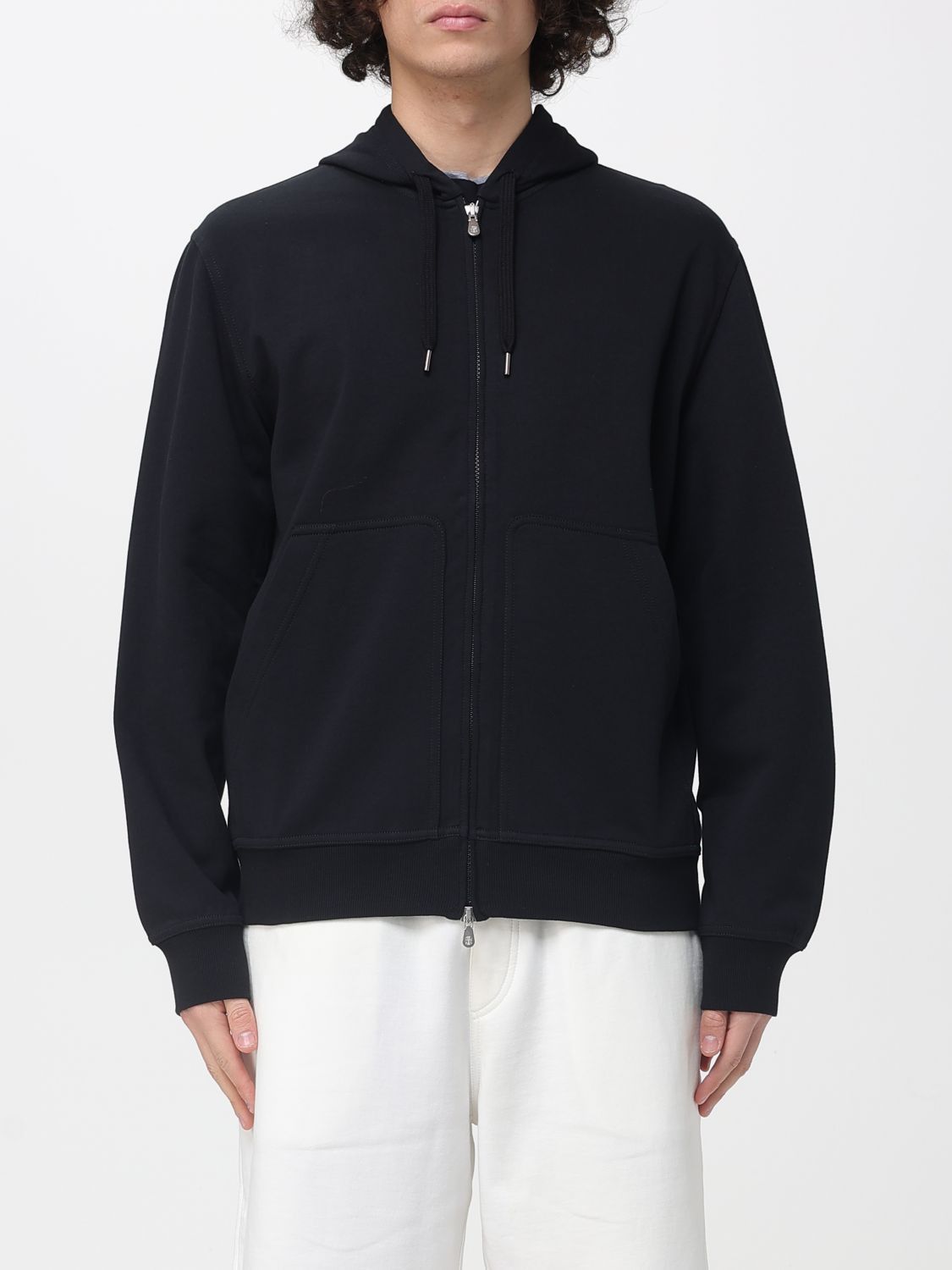 Brunello Cucinelli Brunello Cucinelli Sweatshirt Men Black Size US M / EU 48-50 / 2 - 1 Thumbnail