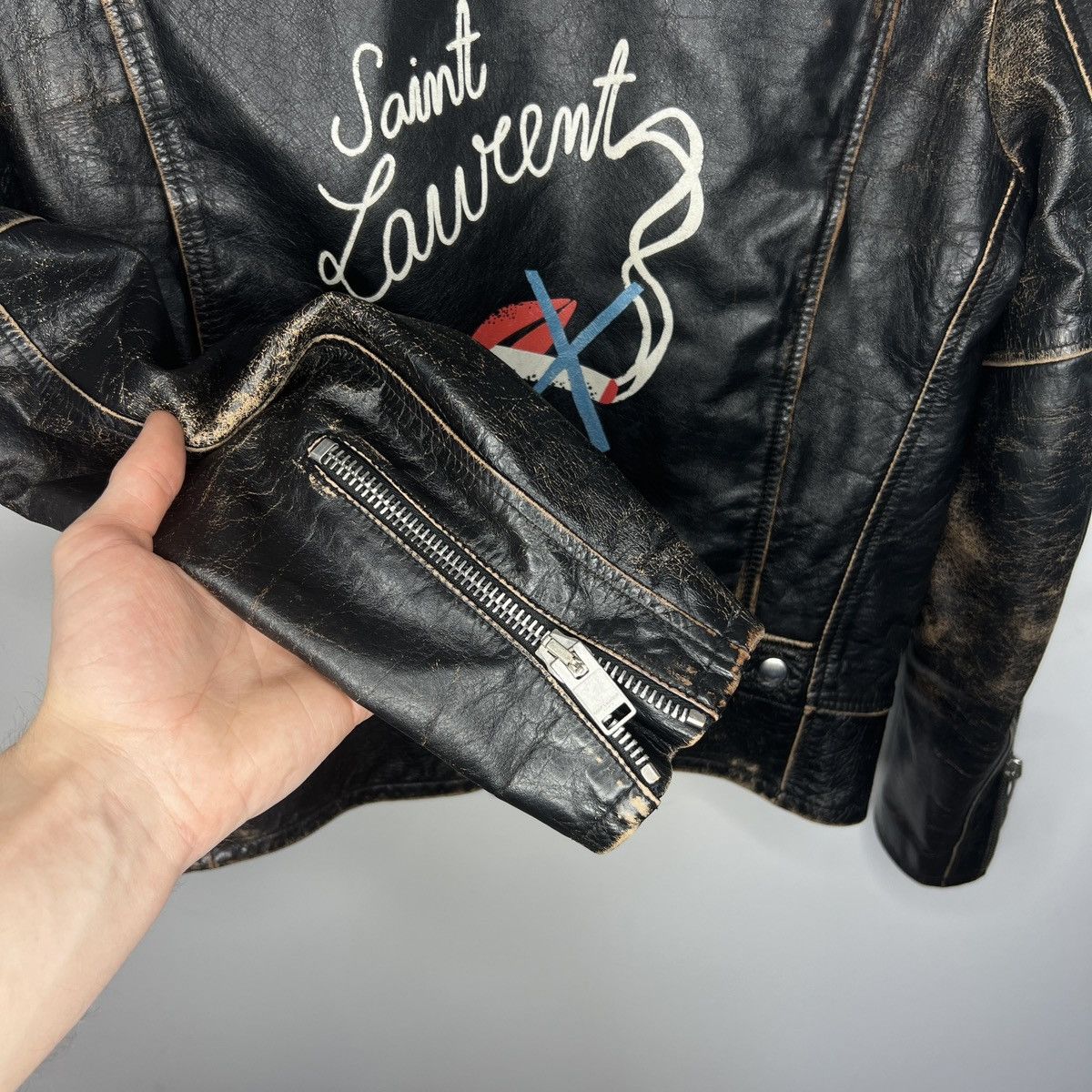 Saint Laurent Paris Saint Laurent anti-smoking leather jacket Size US M / EU 48-50 / 2 - 7 Thumbnail