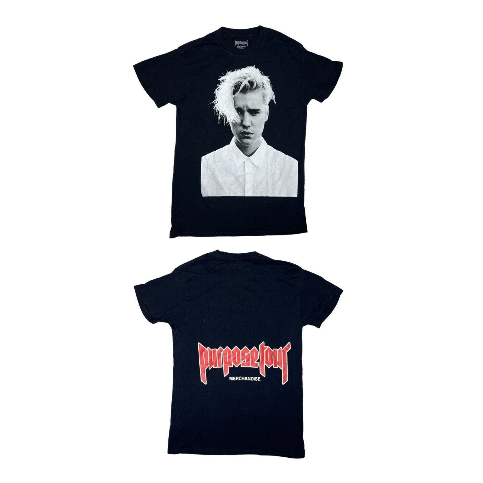 Justin Bieber Purpose Tour Concert Tee Graphic Shirt Black