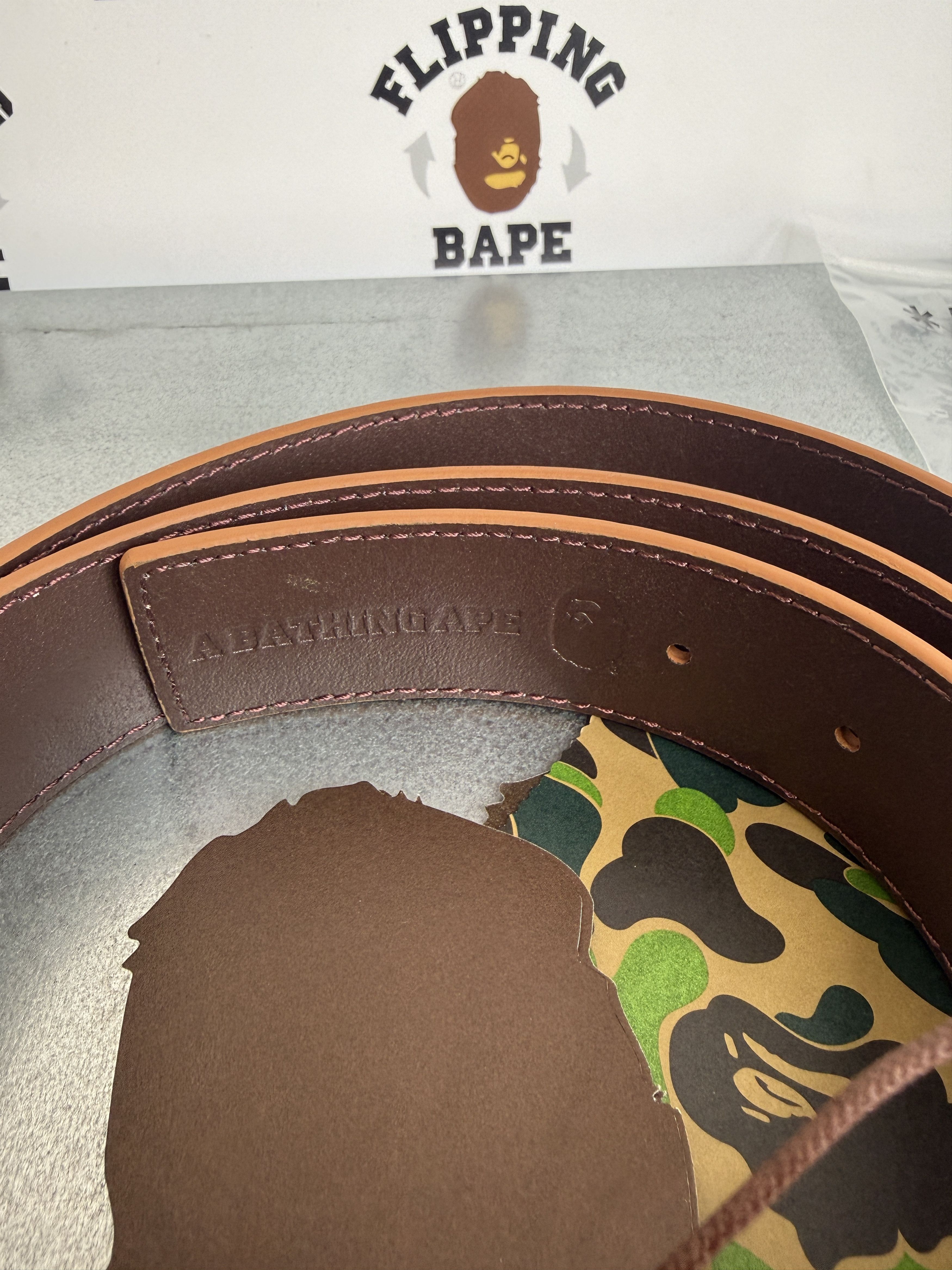 Bape BAPE REVERSIBLE LEATHER BELT Size ONE SIZE - 5 Thumbnail