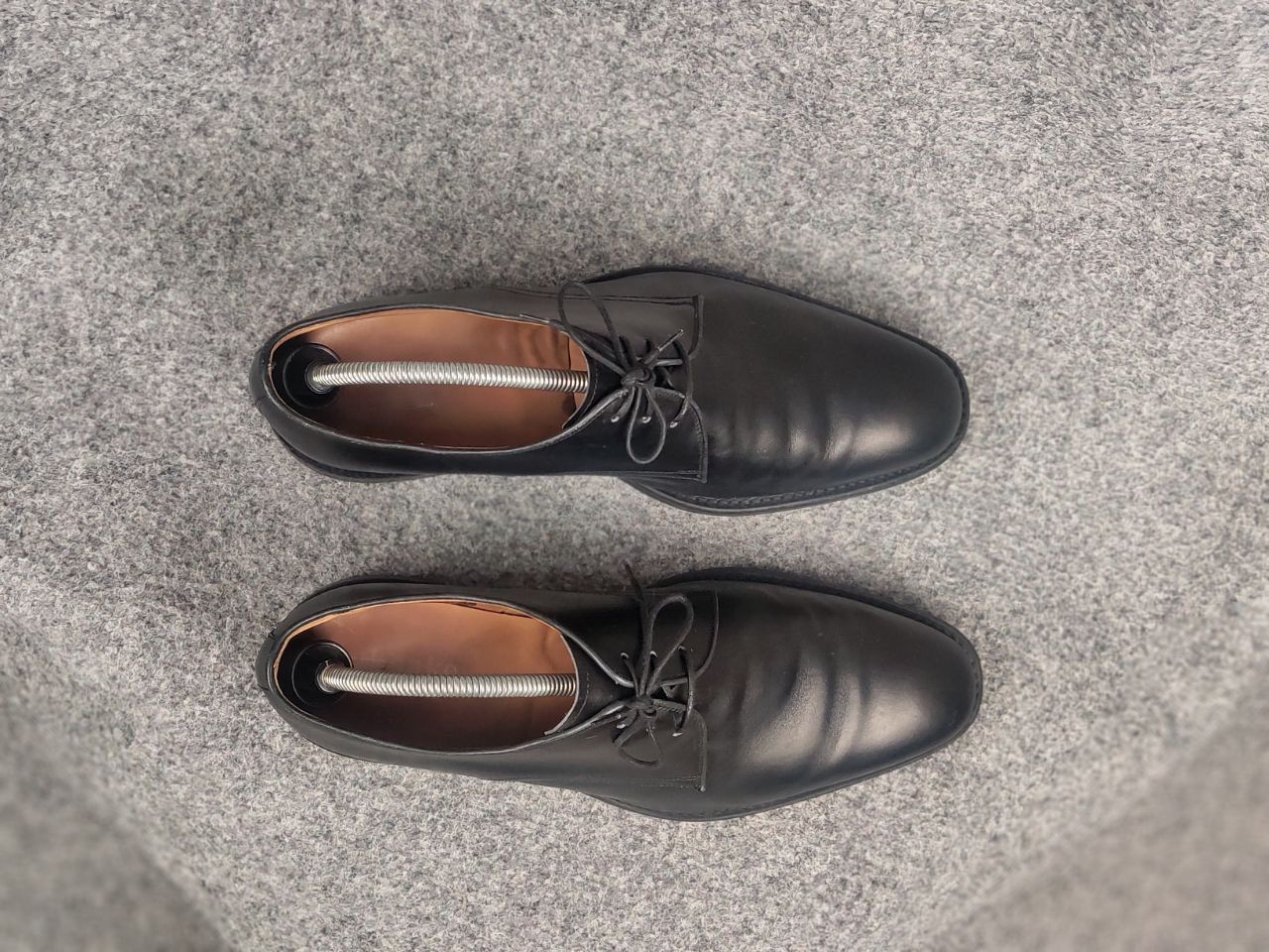 Loake Loake gable black Goodyear men's leather derby Lace up shoes Size US 10 / EU 43 - 3 Thumbnail
