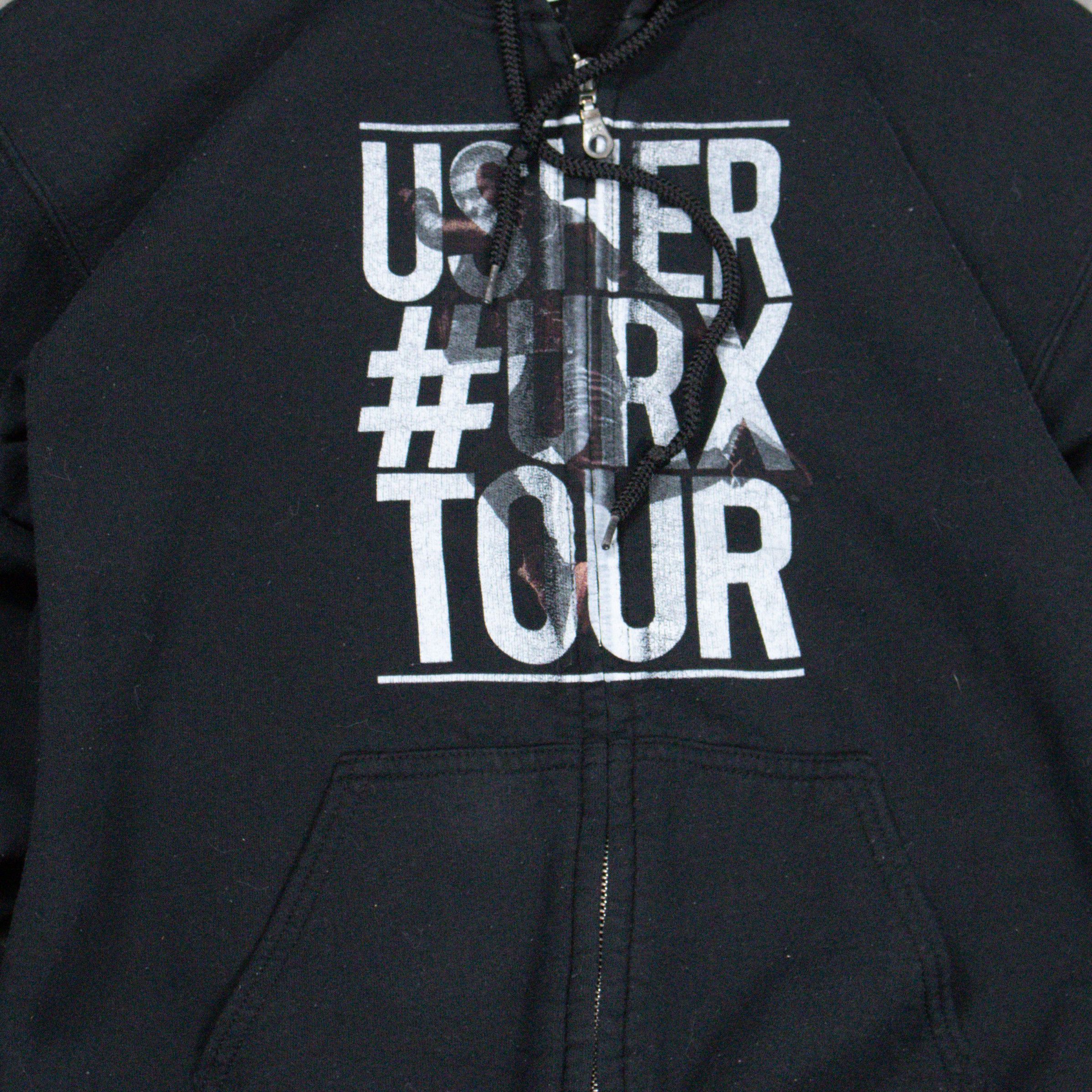 Band Tees Vintage VTG 2000's 00's Usher URX Tour Zip Up Black Hoodie Size US S / EU 44-46 / 1 - 3 Thumbnail