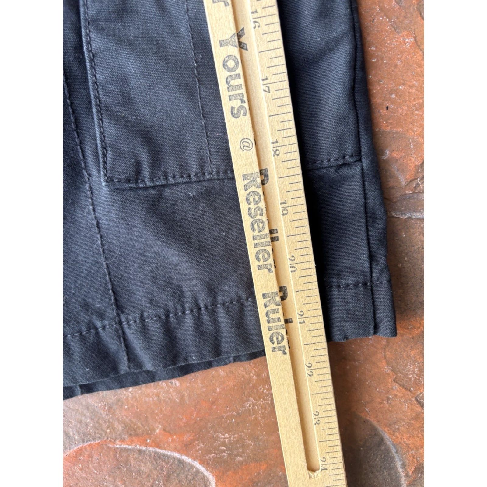 Vintage CAT X Reclaimed Carpenter Shorts Men’s 32 Relaxed Fit Grunge Black 100% Cotton Pocketed Jean Shorts Regular 32 Mens Size US 32 / EU 48 - 6 Thumbnail