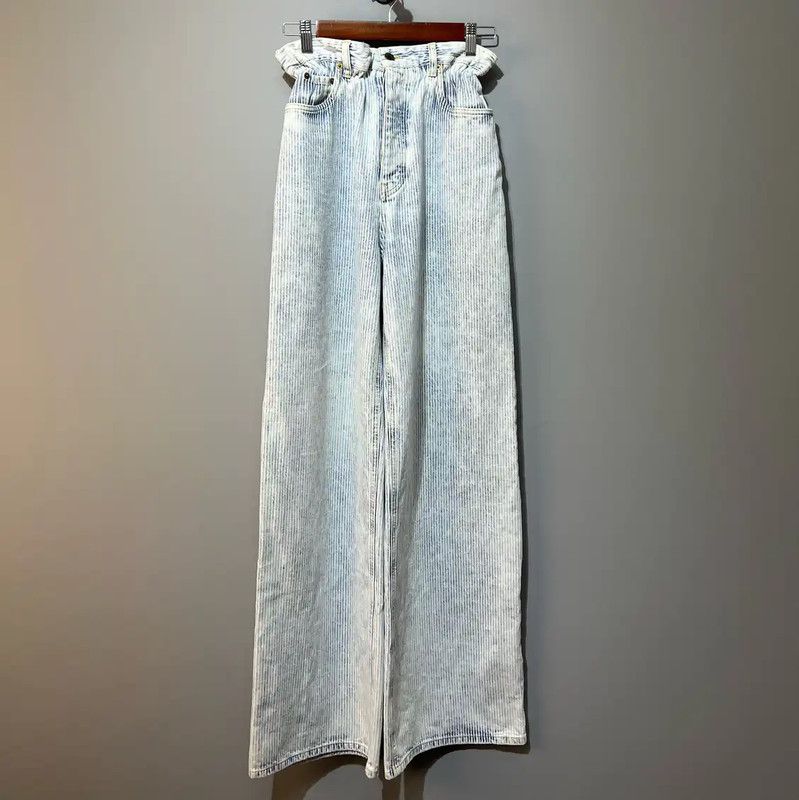 Miu Miu Miu Miu Multi-Color Denim Pantalones XS 0089 Size 22" - 1 Thumbnail