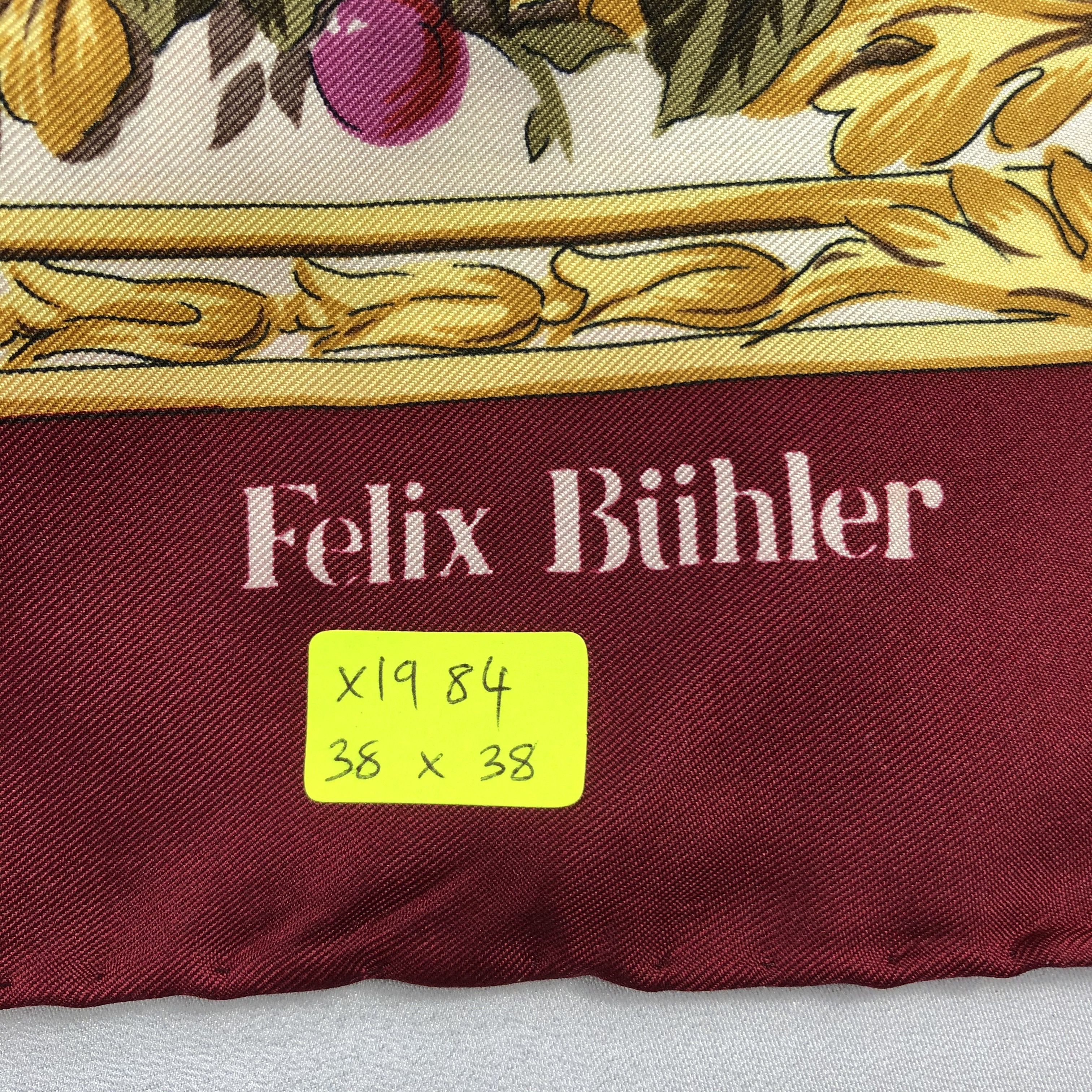 Vintage Vintage Felix Buhler Silk Scarf Size ONE SIZE - 7 Thumbnail