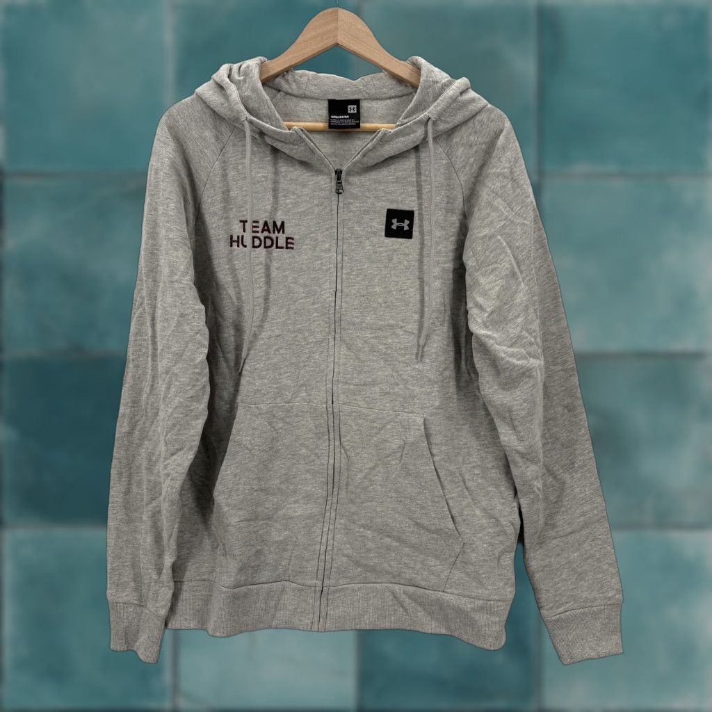 Under Armour Under Armour Hoodie Mens Medium Gray ColdGear Rival Fleece Full Zip Outdoors NWT Size US M / EU 48-50 / 2 - 1 Thumbnail