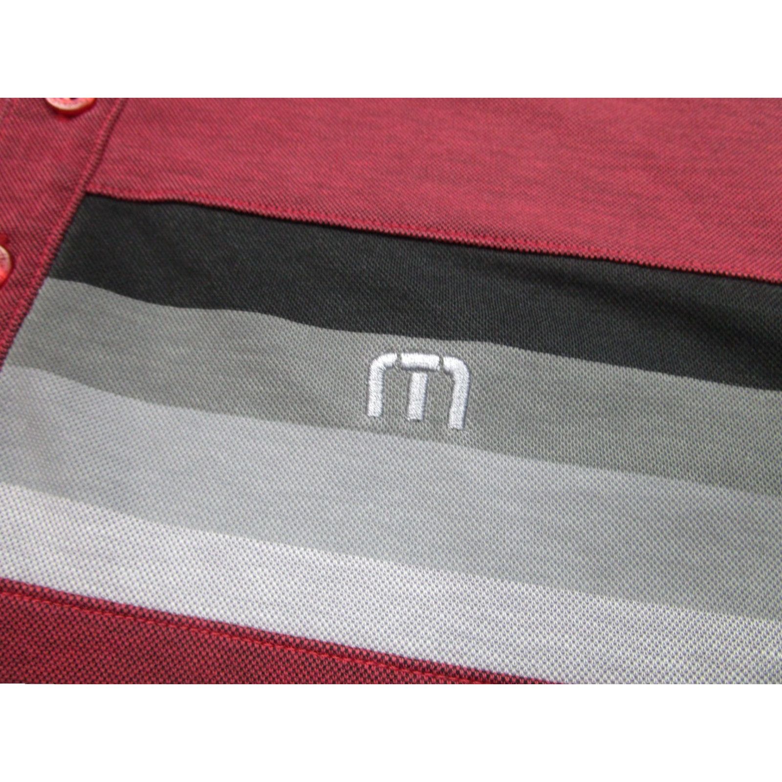 TravisMathew Travis Mathew Polo Shirt Mens M Red Striped Golf Casual Activewear Tennis Shirt Size US M / EU 48-50 / 2 - 3 Thumbnail