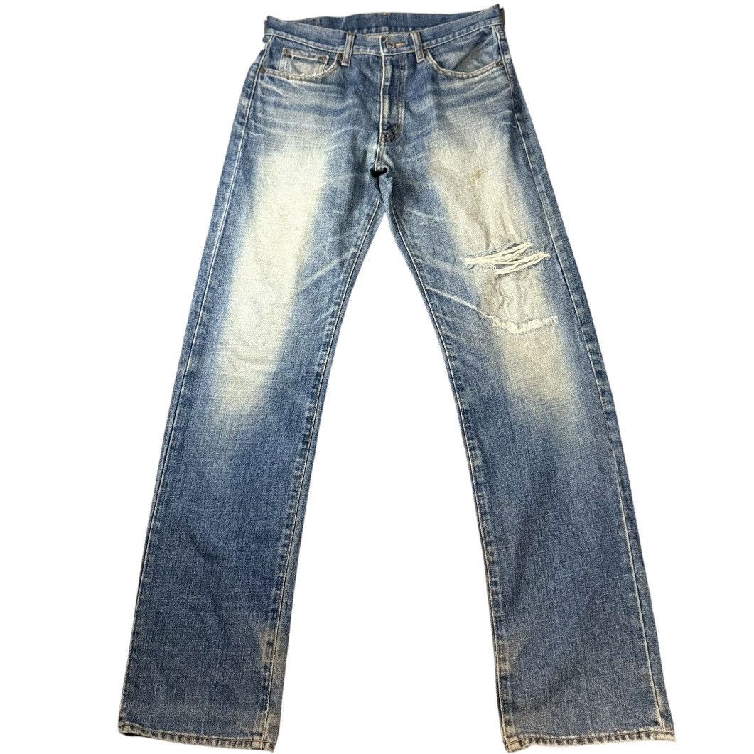 Japanese Brand 🔥🇯🇵 Vintage 90s Japanese Denim Chessking Bobson Distressed Size US 31 - 1 Thumbnail