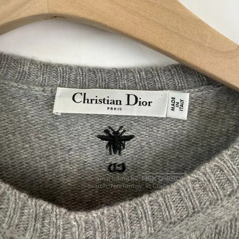 Dior Dior Women's Gray Wool Embroidered Sweater . Size S / US 4 / IT 40 - 5 Thumbnail