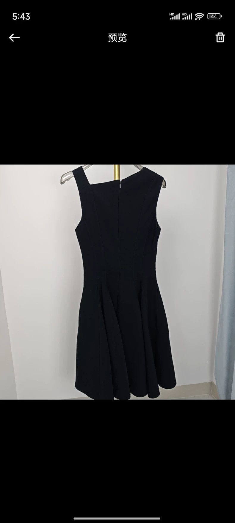 Versace Versace Gold X-shaped decorative design black dress Size S / US 4 / IT 40 - 6 Thumbnail