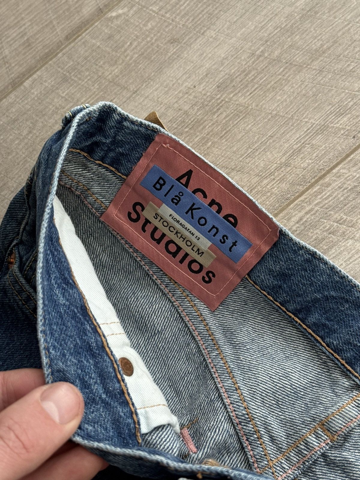 Acne Studios Acne Studios 1998 Dark Blue Trash B00021 29W 32L Size US 29 - 8 Thumbnail
