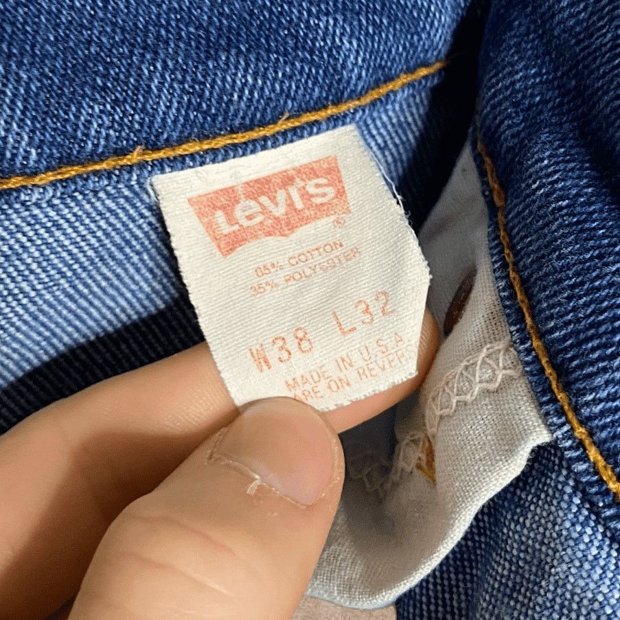 Levi's Vintage 80s Orange Tab Levis Jeans 38x32 Bootcut Dark Wash Size US 38 / EU 54 - 6 Thumbnail
