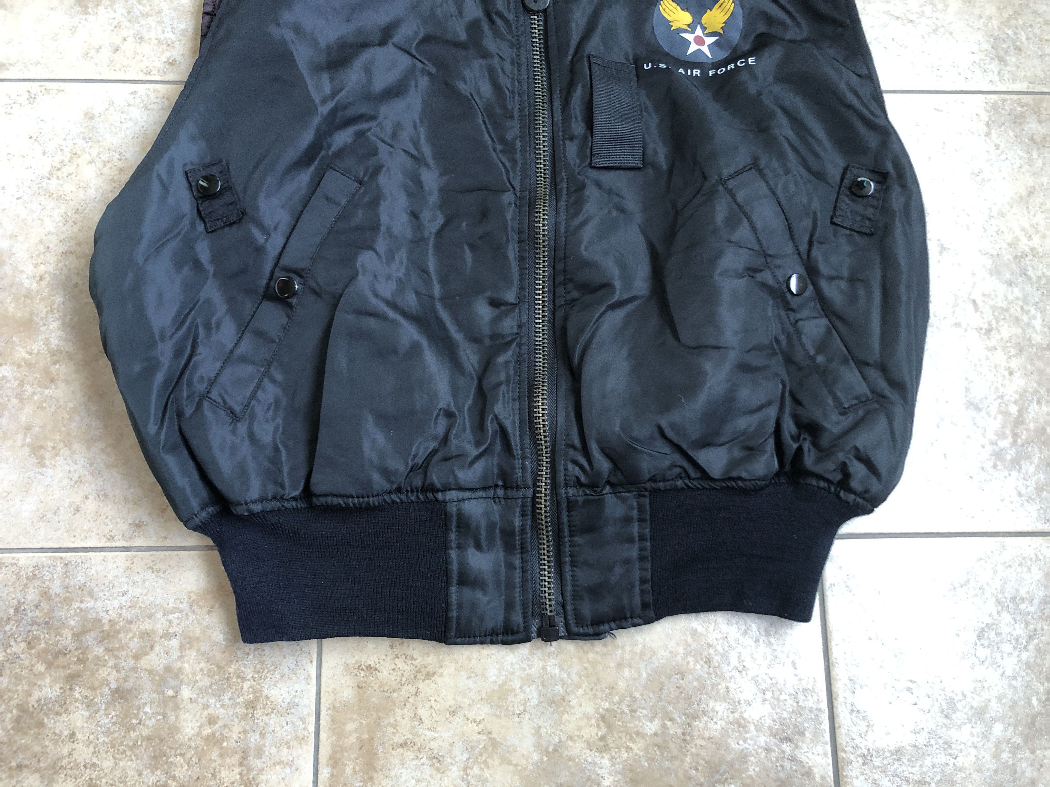 Vintage USAF Air Force Military MA-1 Flight Jacket Vest Size L Size US L / EU 52-54 / 3 - 6 Thumbnail