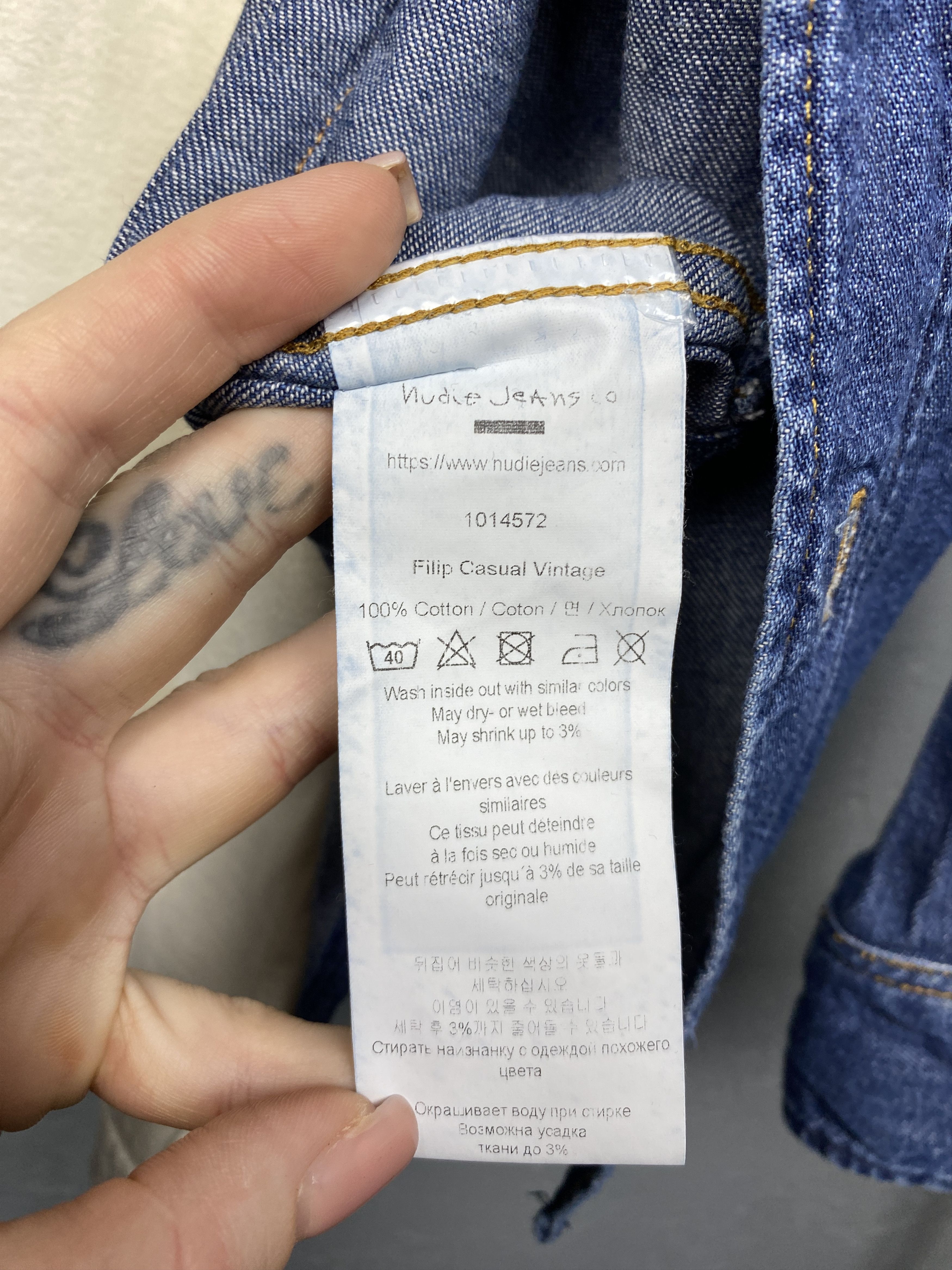 Nudie Jeans Nudie Jeans Mens Denim Shirt Size US M / EU 48-50 / 2 - 5 Thumbnail