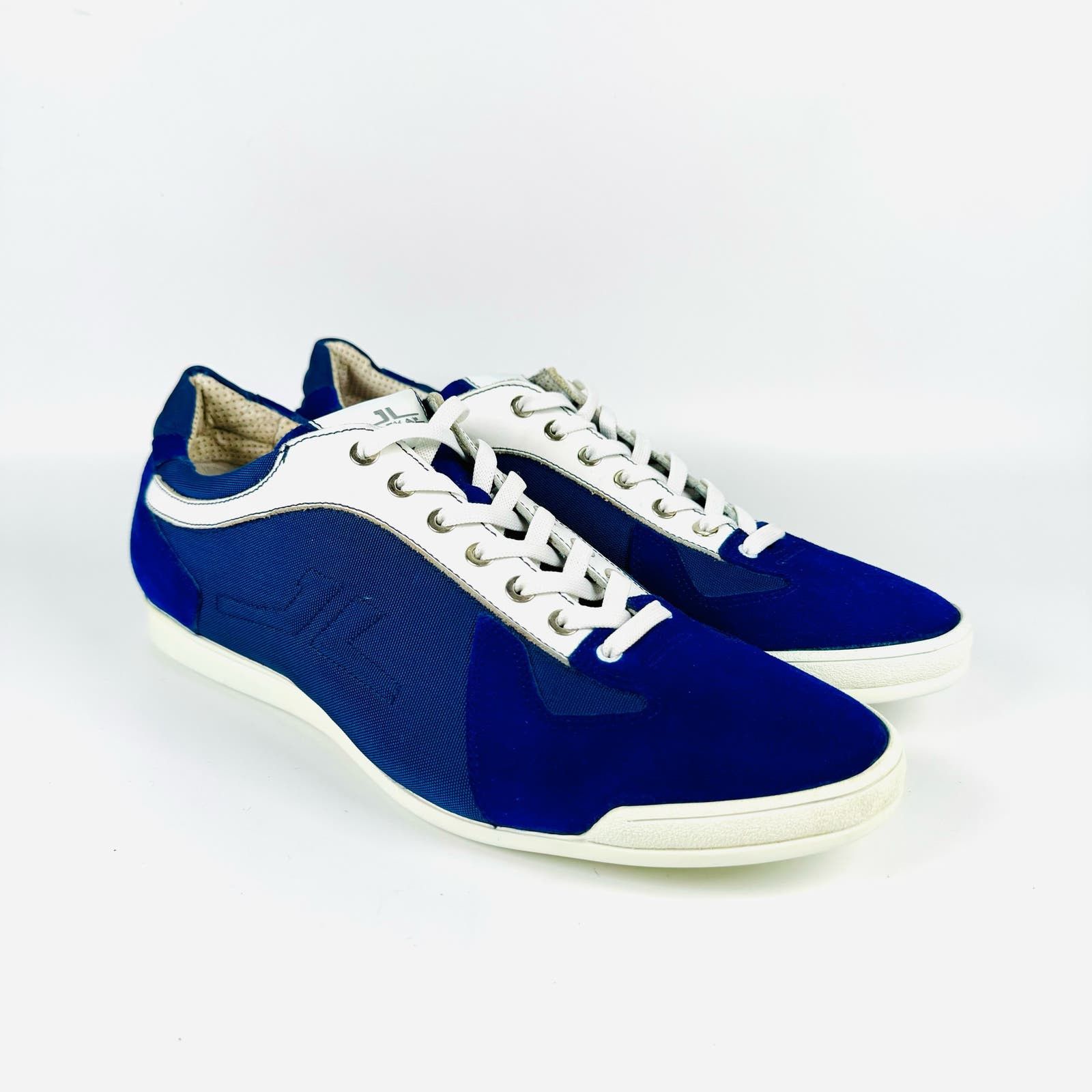 image of Jackal Milano Men’S Blue Suede Low Top Casual Sneakers 12, Men's
