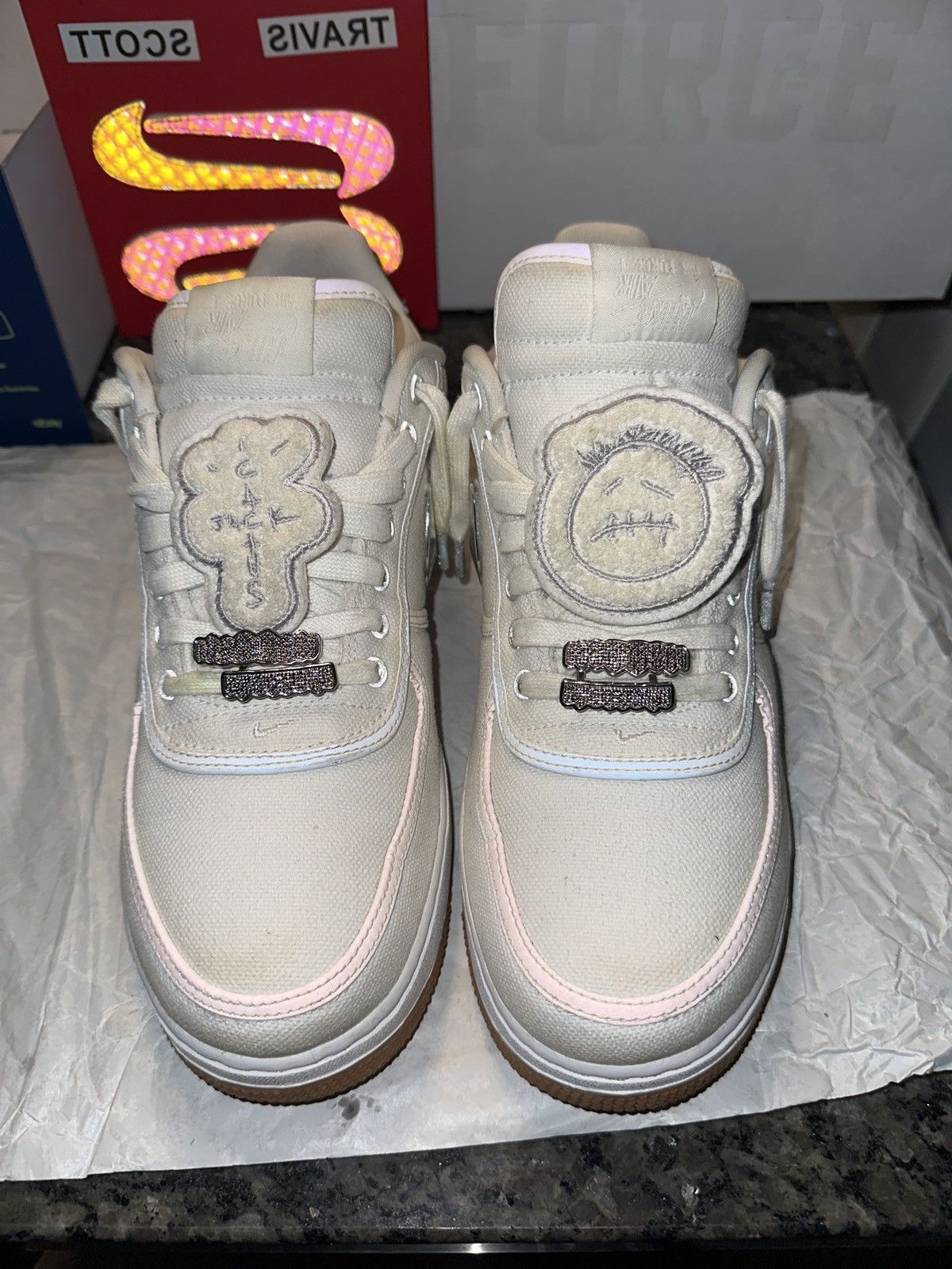 Nike × Travis Scott Travis Scott Air Force 1s 2017 OG ALL Size US 10 / EU 43 - 3 Thumbnail