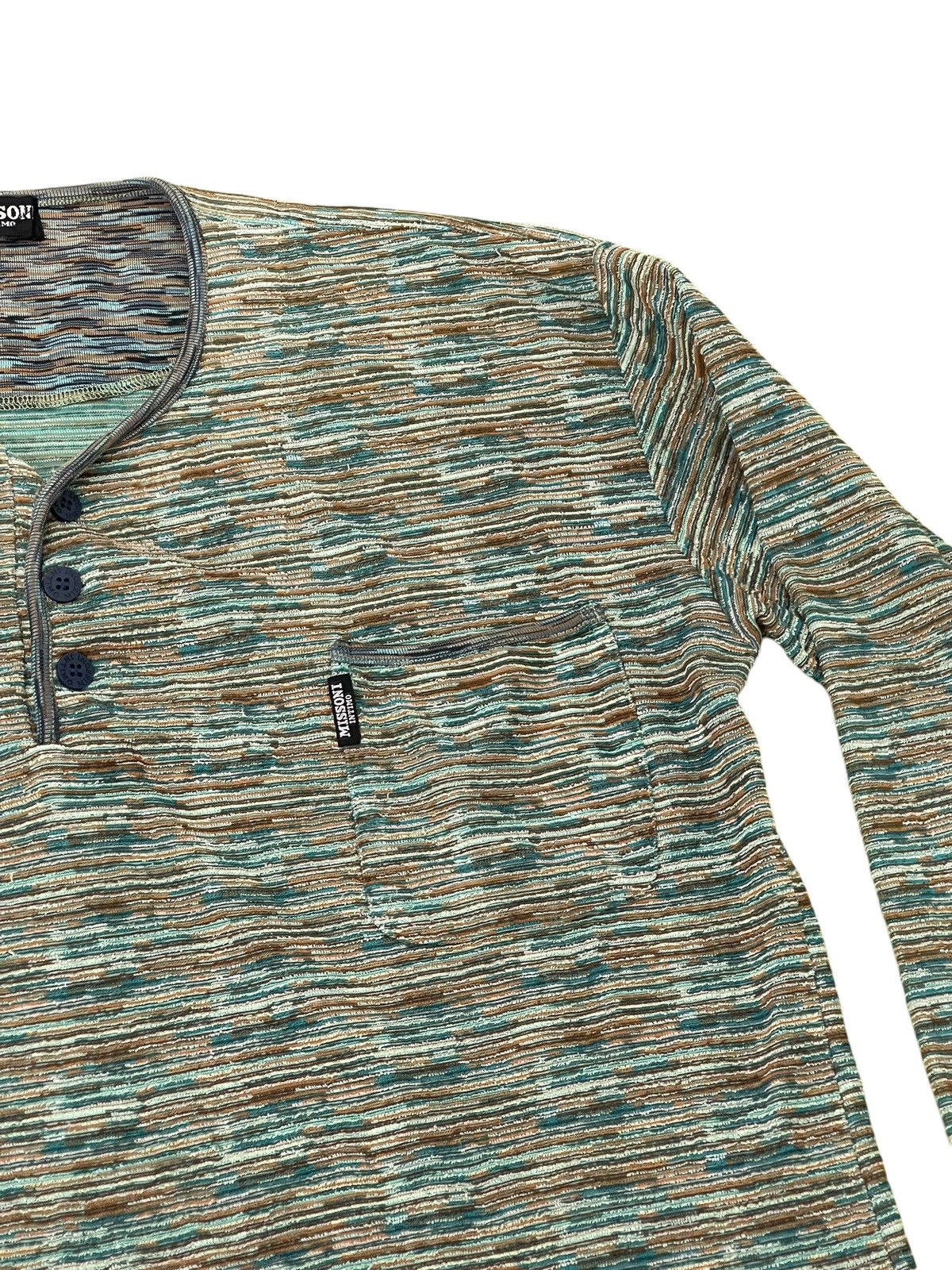 Missoni Vtg Missoni Intimo Long Sleeve Shirt 5🟩9 Size US L / EU 52-54 / 3 - 8 Thumbnail
