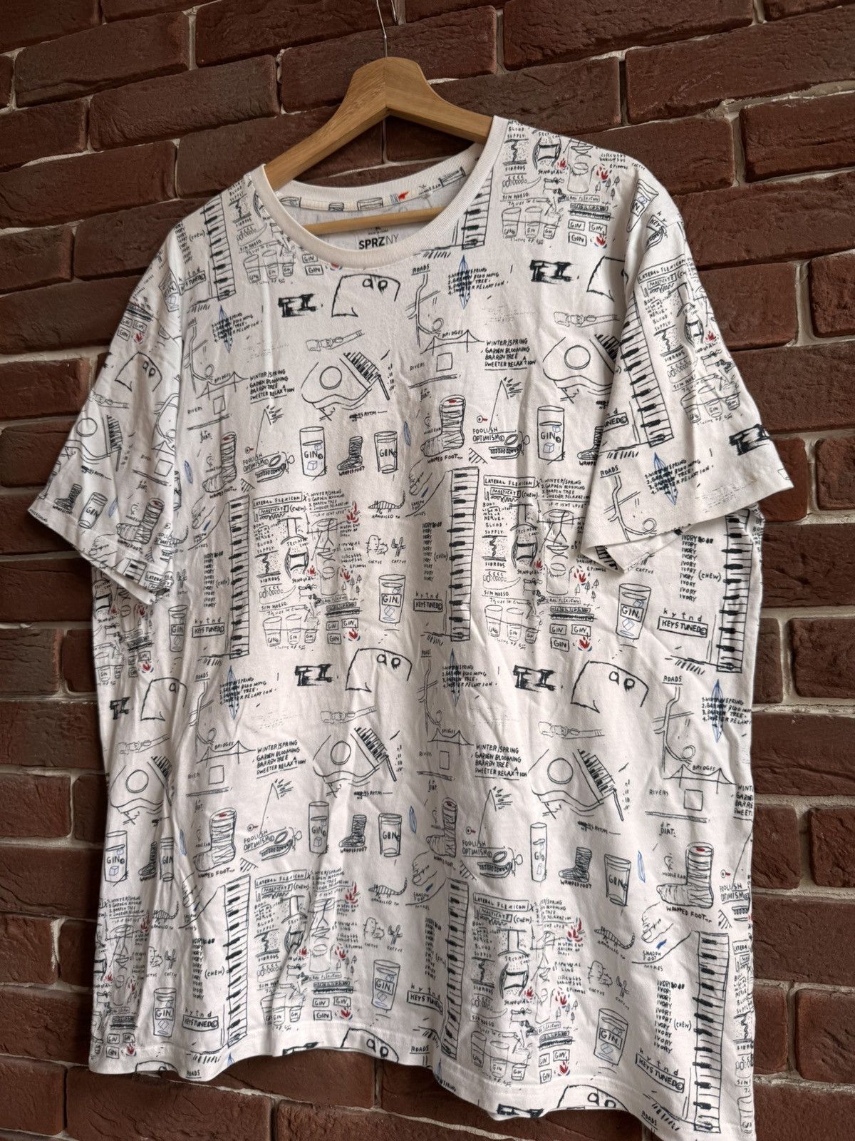 Jean-Michel Basquiat Jean Michel Basquiat x Uniqlo MOMA XL Art Tee Rare Print Size US XL / EU 56 / 4 - 4 Thumbnail