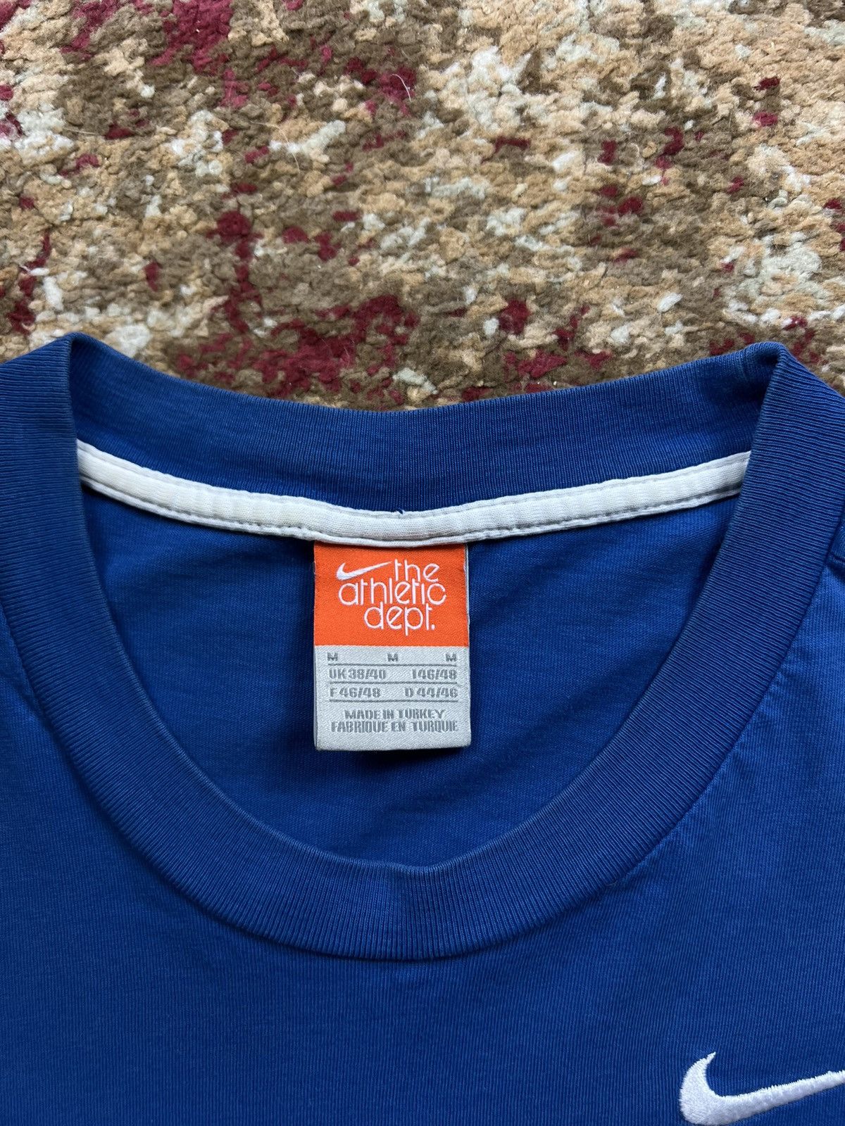 Nike × Vintage NIKE AIR RETRO T-SHIRT BIG CENTRAL LOGO SWOOSH Y2K 90’s Size US M / EU 48-50 / 2 - 3 Thumbnail
