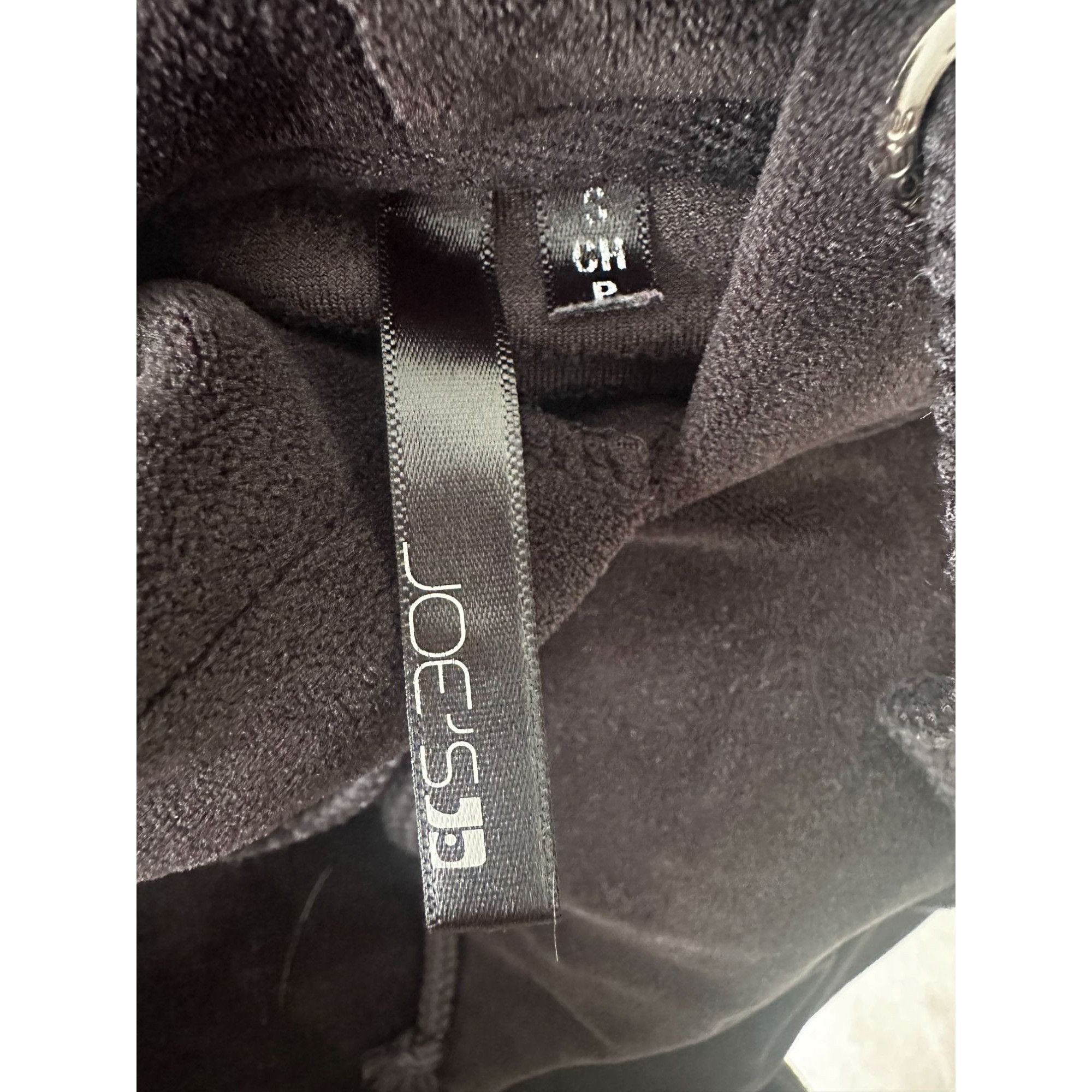 Joe's Women’s JOE’S Jeans Black Velour Pullover Hoodie Small Size S / US 4 / IT 40 - 3 Thumbnail