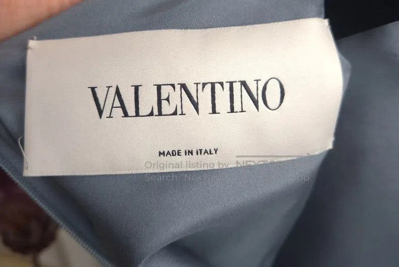 Valentino Valentino Gray-blue bow dress Size M / US 6-8 / IT 42-44 - 4 Thumbnail