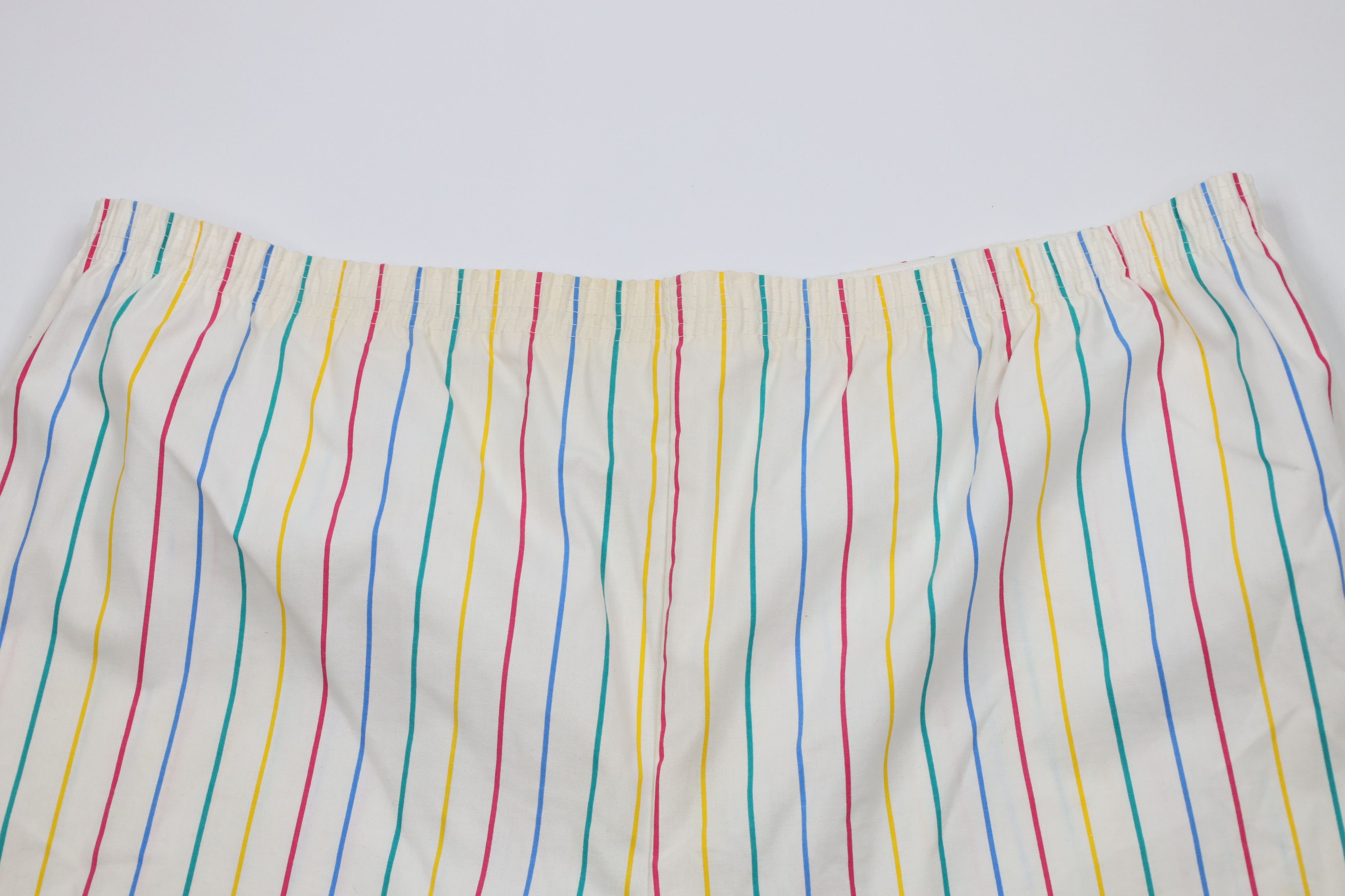 Vintage Vintage 90s Streetwear Striped Sleep Pajamas Shorts USA Size US 44 / EU 60 - 2 Thumbnail