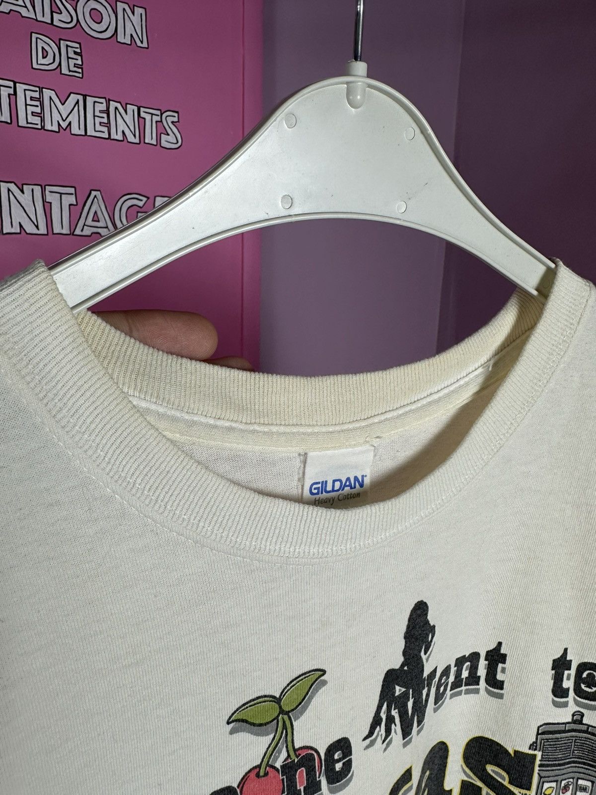 Gildan Las Vegas T Shirt Humor Distressed Vintage Printed Casino Size US M / EU 48-50 / 2 - 8 Thumbnail