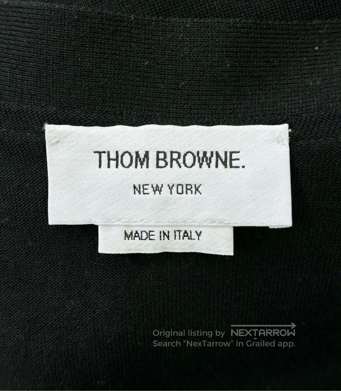 Thom Browne Thom Browne Black Wool Cardigan. Size US XL / EU 56 / 4 - 3 Thumbnail