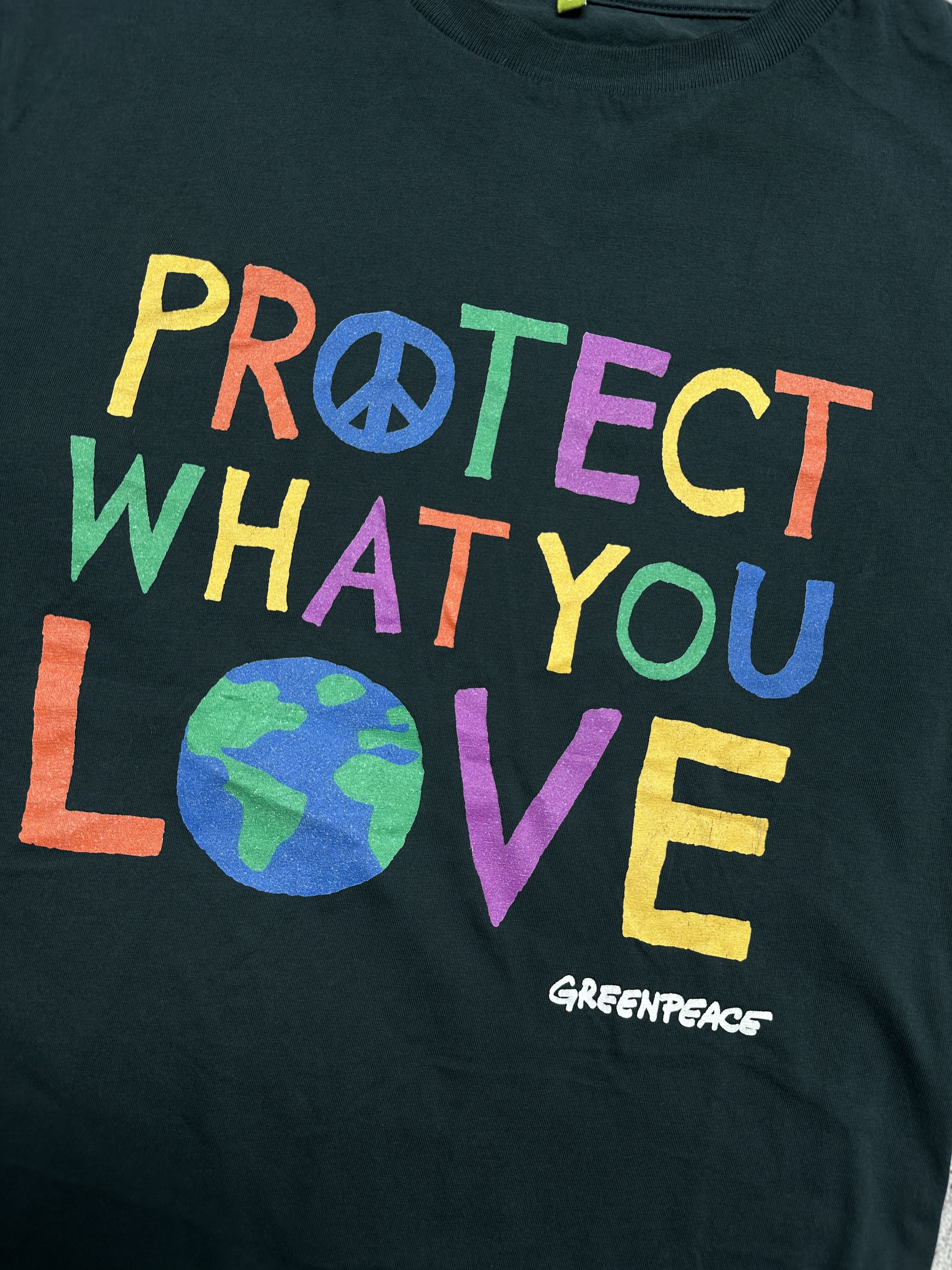 Japanese Brand RNA1 Greenpeace Mens Crew Neck T-Shirt Size US L / EU 52-54 / 3 - 3 Thumbnail