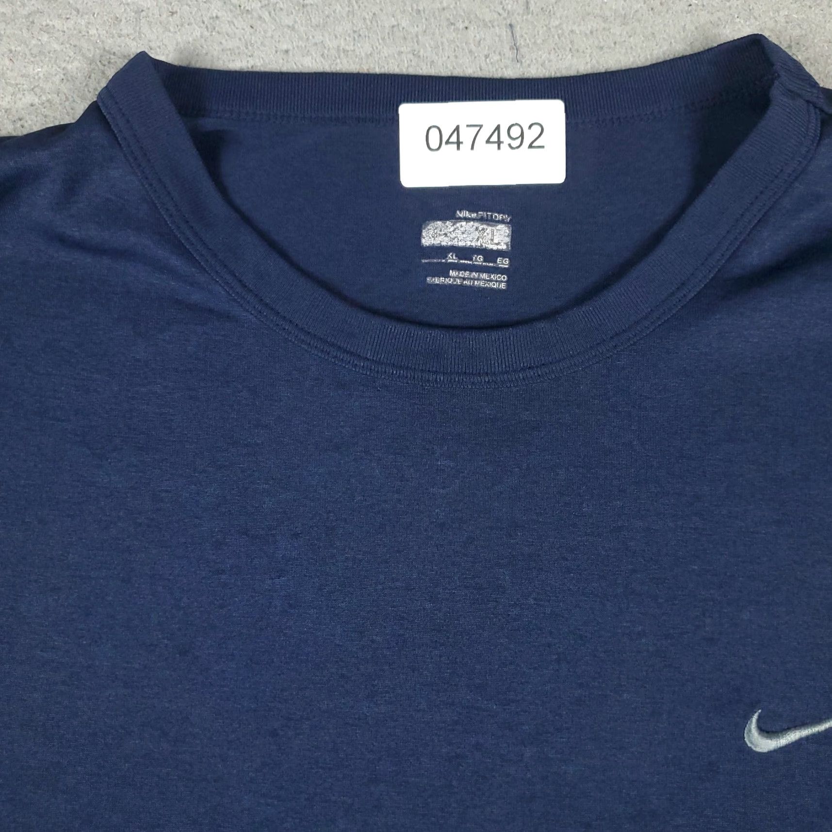 Nike Nike Men's XL T-Shirt Blue Short Sleeve Crew Neck Logo Casual All Seasons Size US XL / EU 56 / 4 - 2 Thumbnail