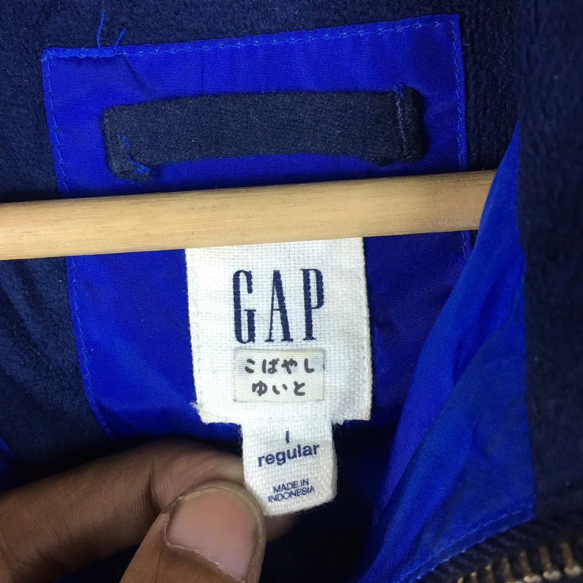 Gap Vtg GAP Blue Puffer Jacket Sweater Windbreaker Size S / US 4 / IT 40 - 3 Thumbnail