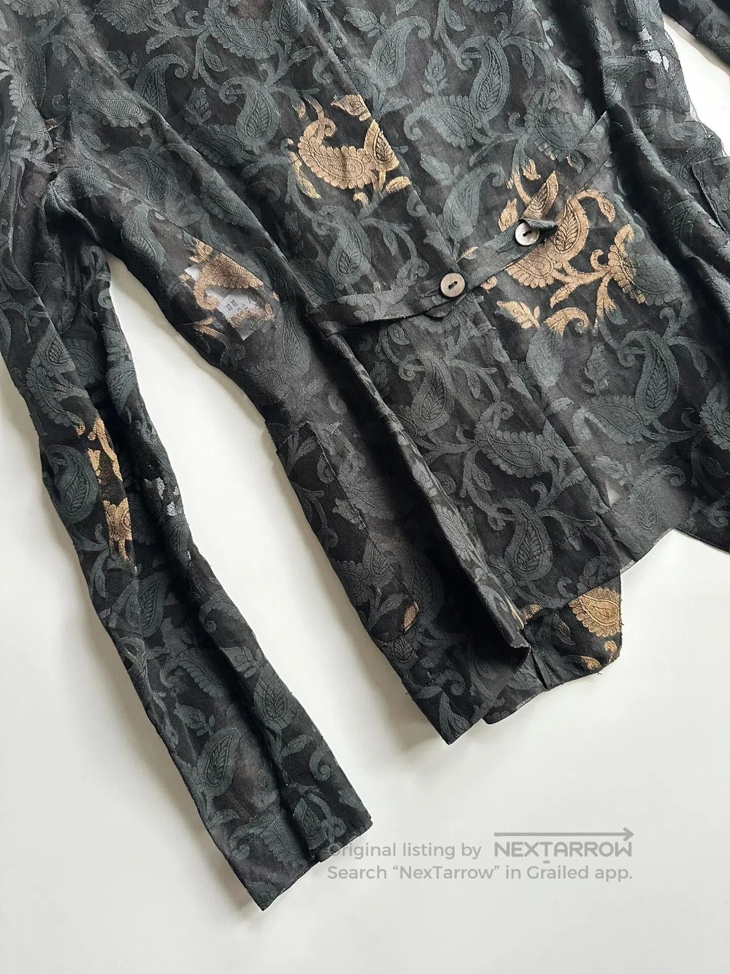 Dries Van Noten Dries Van Noten 90s Embroidered Blazer. Size S / US 4 / IT 40 - 8 Thumbnail