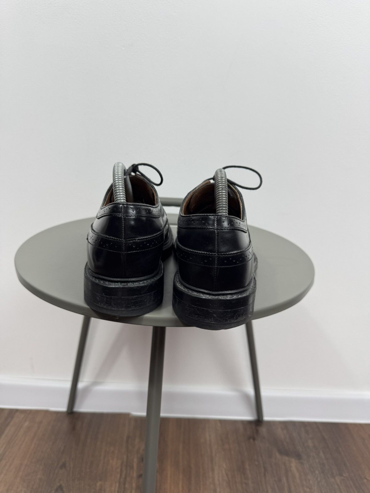 Other Vintage Black Leather Wingtip Brogue Oxford Shoes US 7 EU 40 Size US 7 / EU 40 - 9 Thumbnail